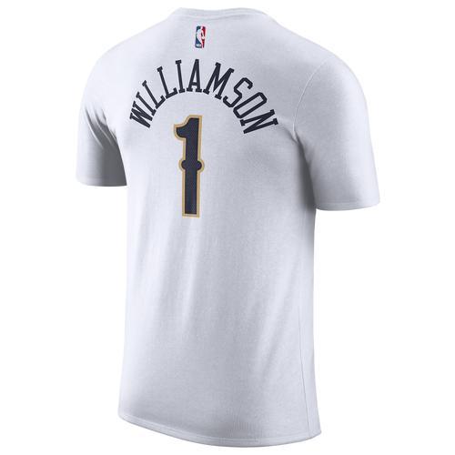 Mens Zion Williamson Navy New Orleans Pelicans 2019,2020 Name & Number Performance T-shirt Product Image