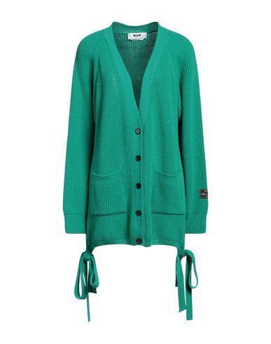 MSGM Woman Cardigan Green Size M Wool, Cashmere Product Image