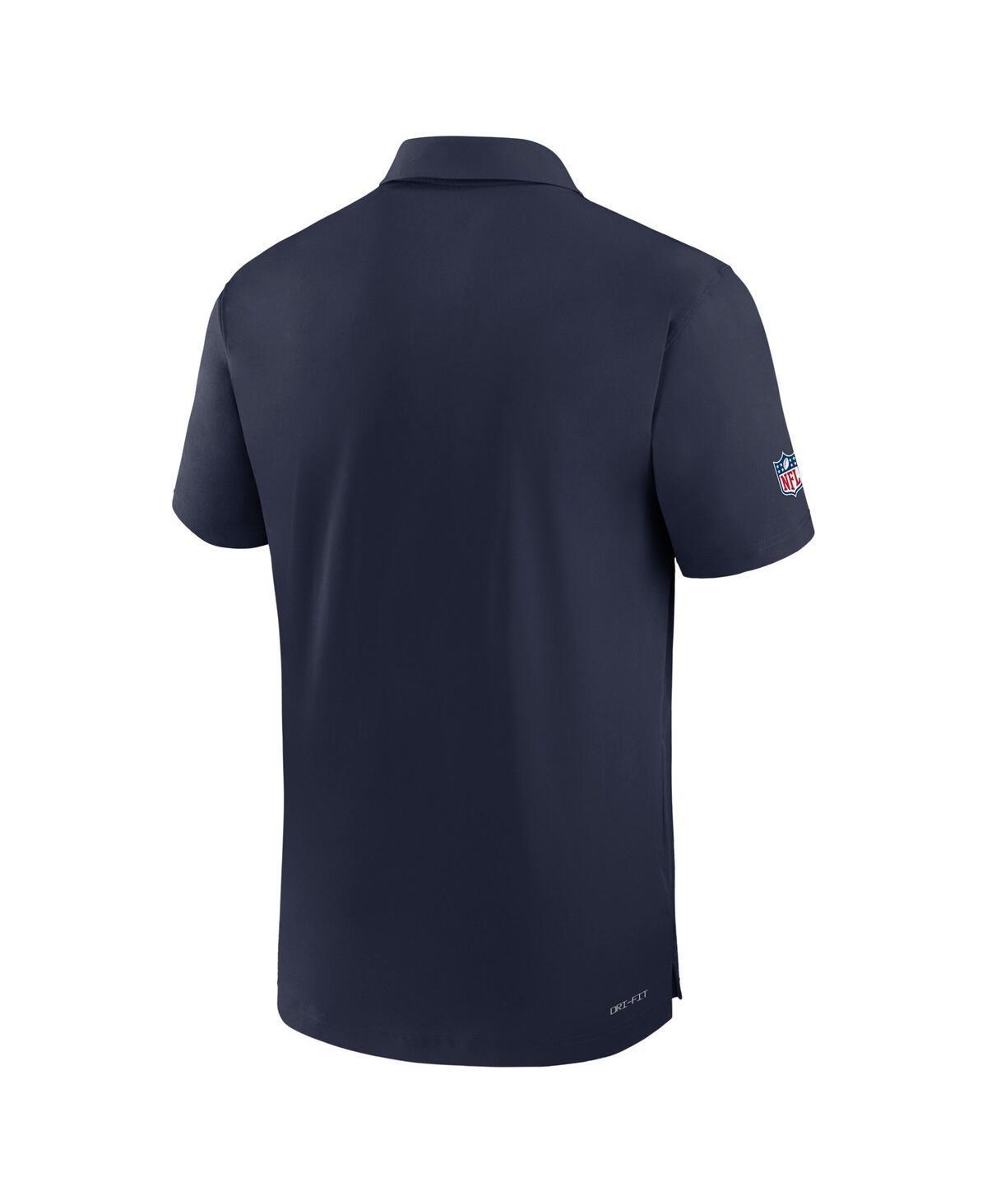Mens Nike Tennessee Titans Sideline Coaches Performance Polo Blue Product Image