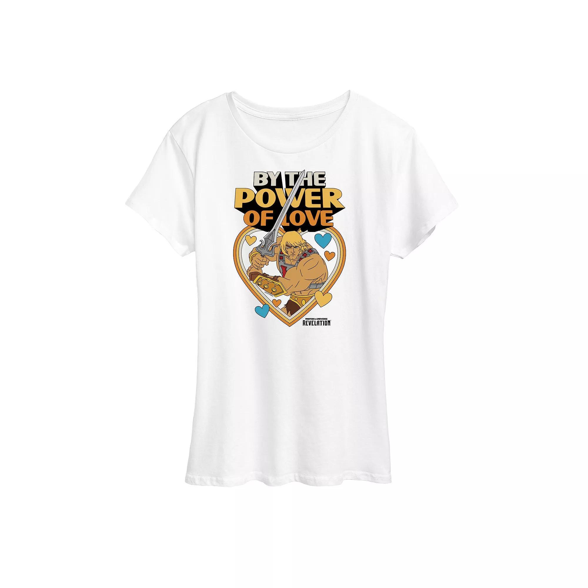 Womens Masters of the Universe Love Graphic Tee Grey Gray Product Image