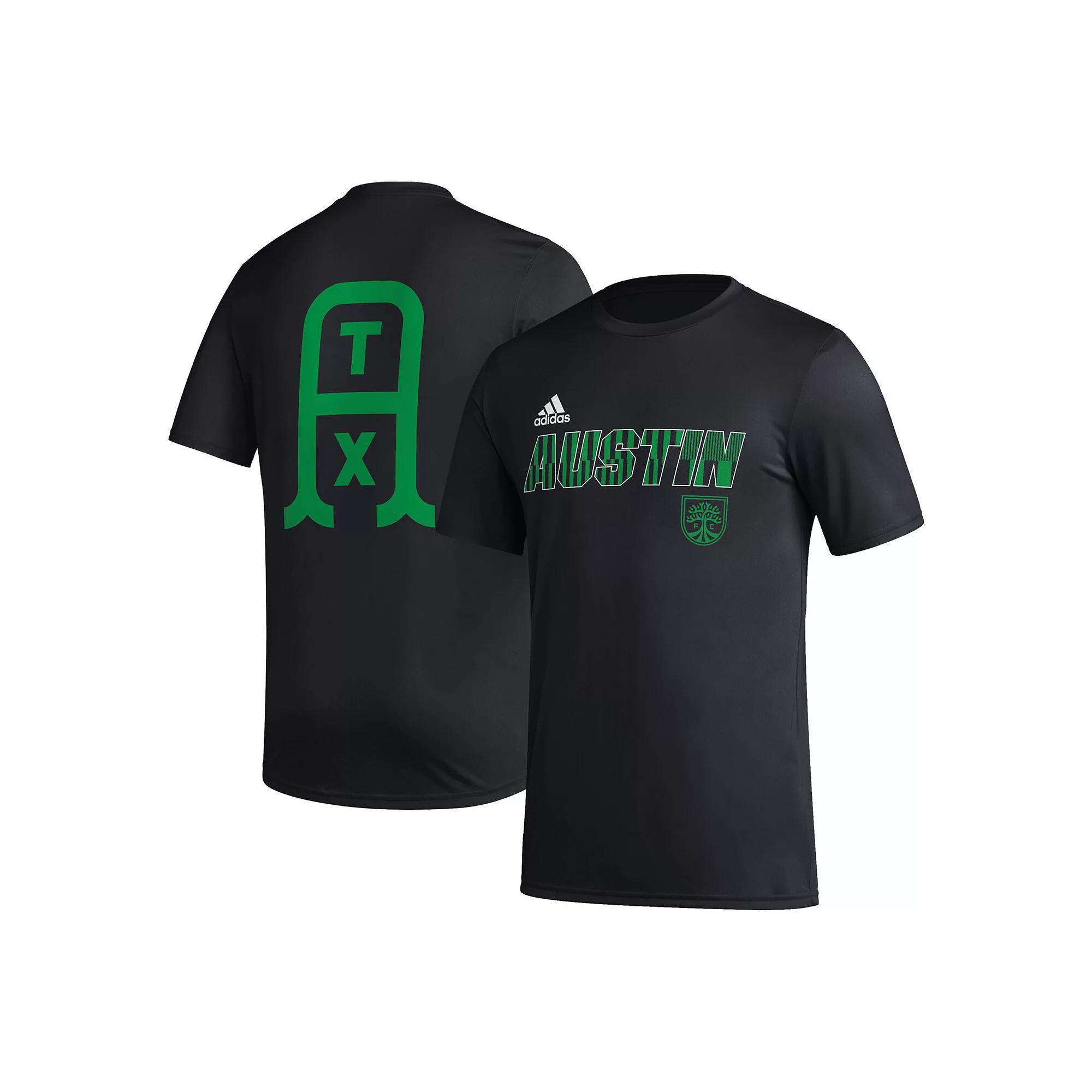 Mens adidas Black Austin FC Team Jersey Hook AEROREADY T-Shirt Product Image