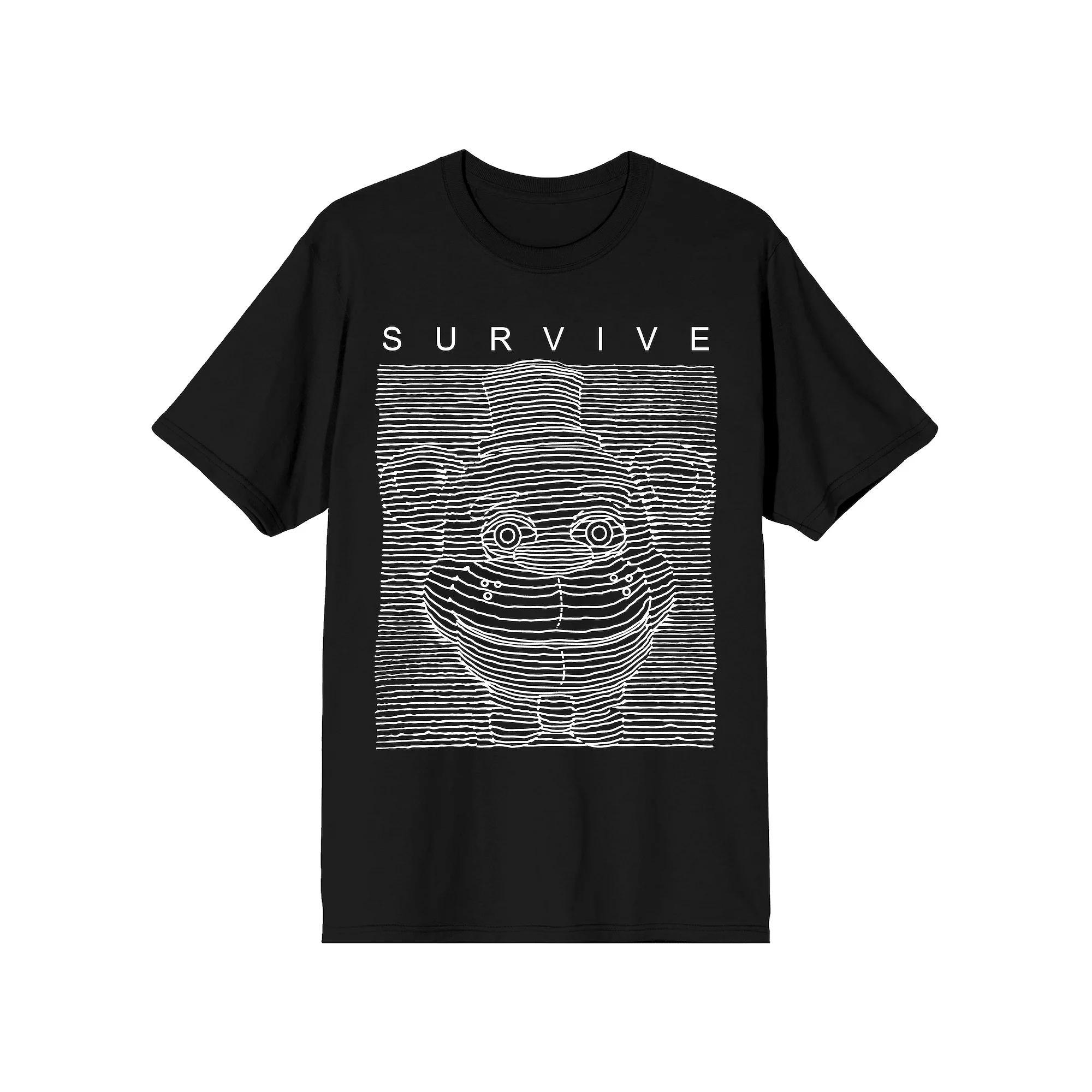 Men's Five Nights at Freddy's "Survive" Radio Line Sketch Graphic Tee, Size: Large, Black Product Image