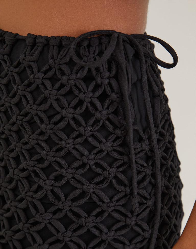 Gio Macrame Blouse - Black Product Image