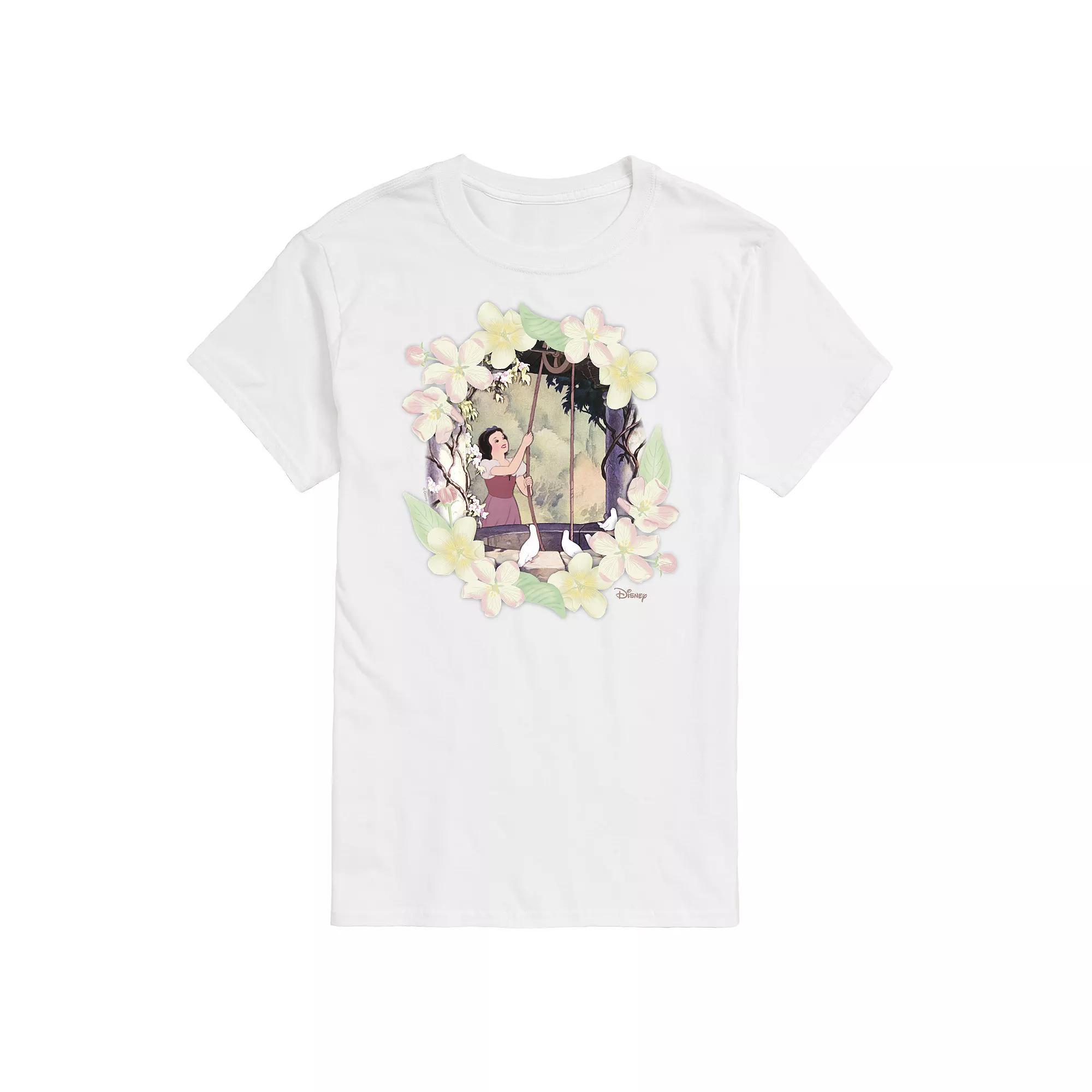 Disney Princess Big & Tall Snow Flowers Graphic Tee, Mens Product Image