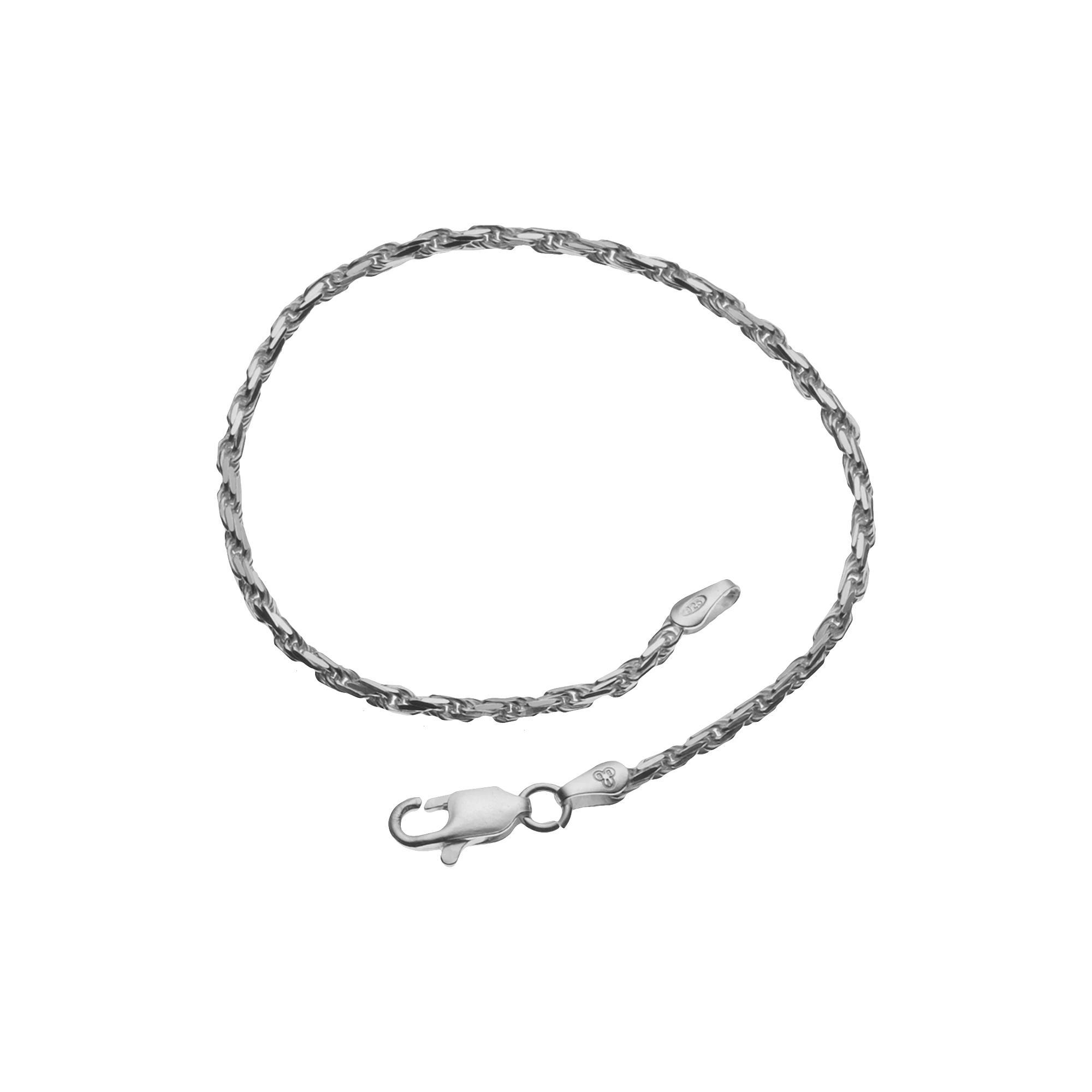 PRIMROSE Sterling Silver Diamond-Cut Rope Bracelet, Womens Multi Product Image