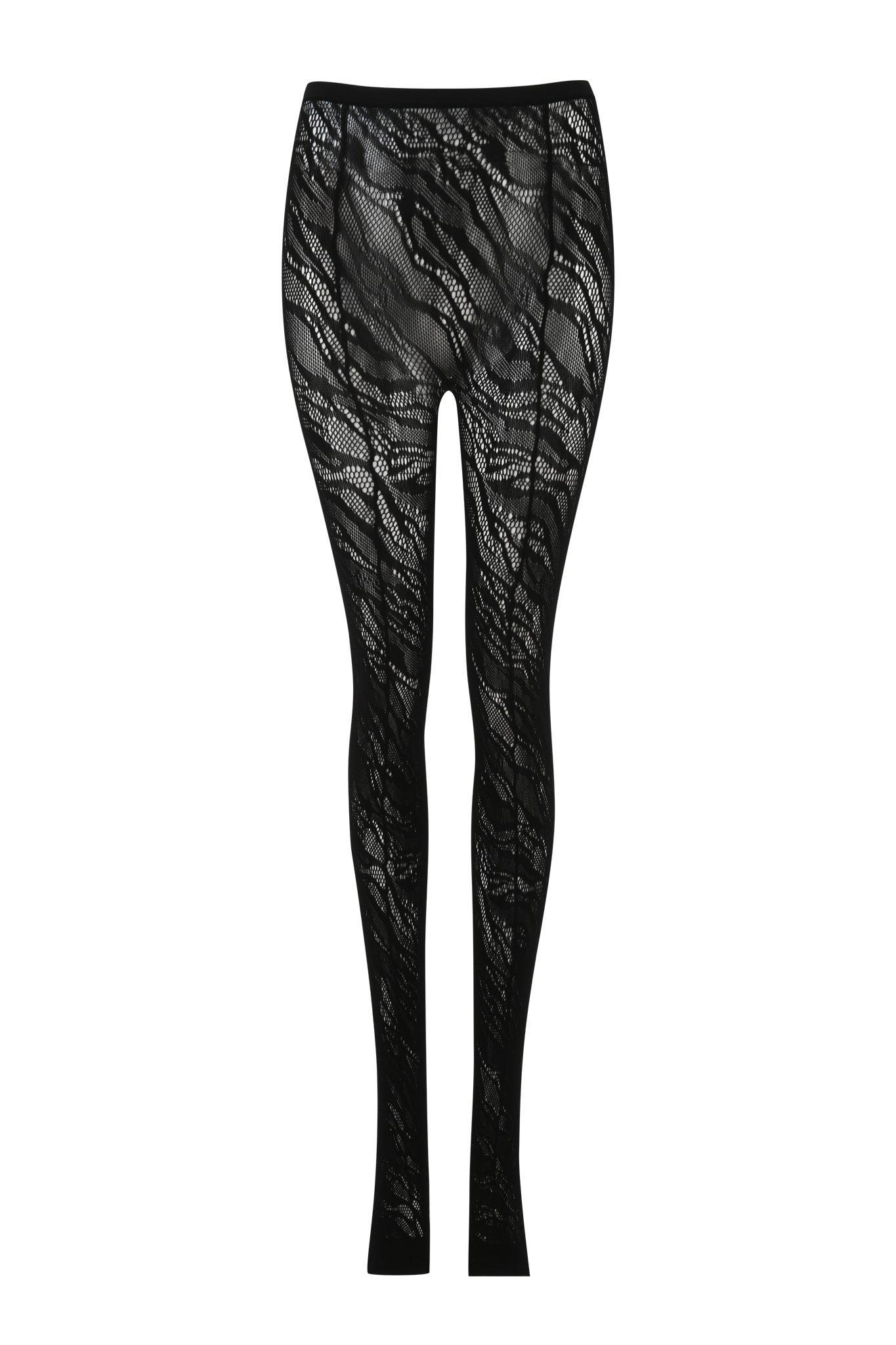 SYBIL TIGHTS - BLACK : ZEBRA Product Image