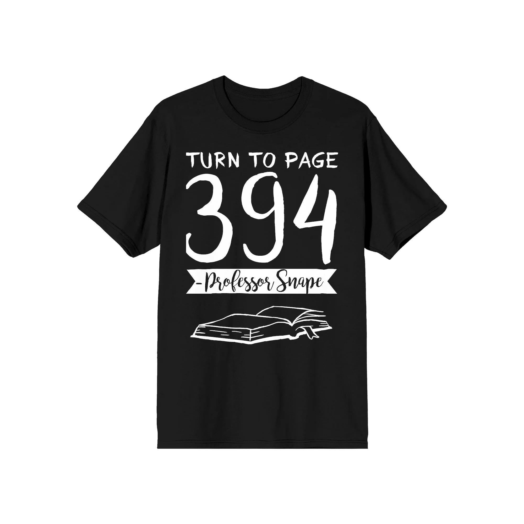 Men's Harry Potter Turn to Page Tee, Size: Small, Black Product Image