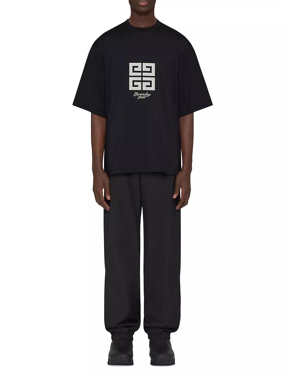 Mens 4G Studio Fit Short-Sleeve Cotton T-Shirt Product Image