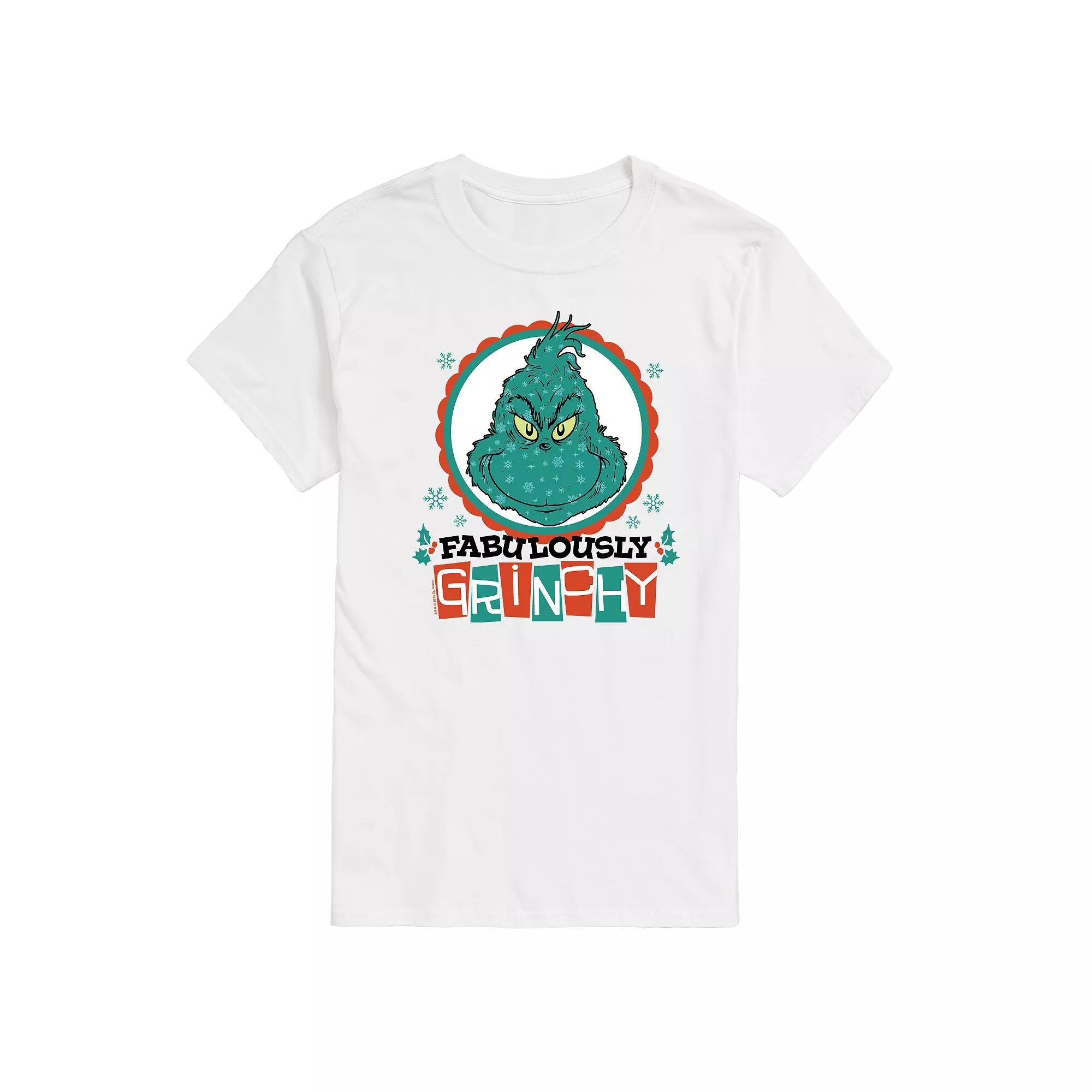 Mens Dr. Seuss The Grinch Fabulously Grinchy Graphic Tee Product Image