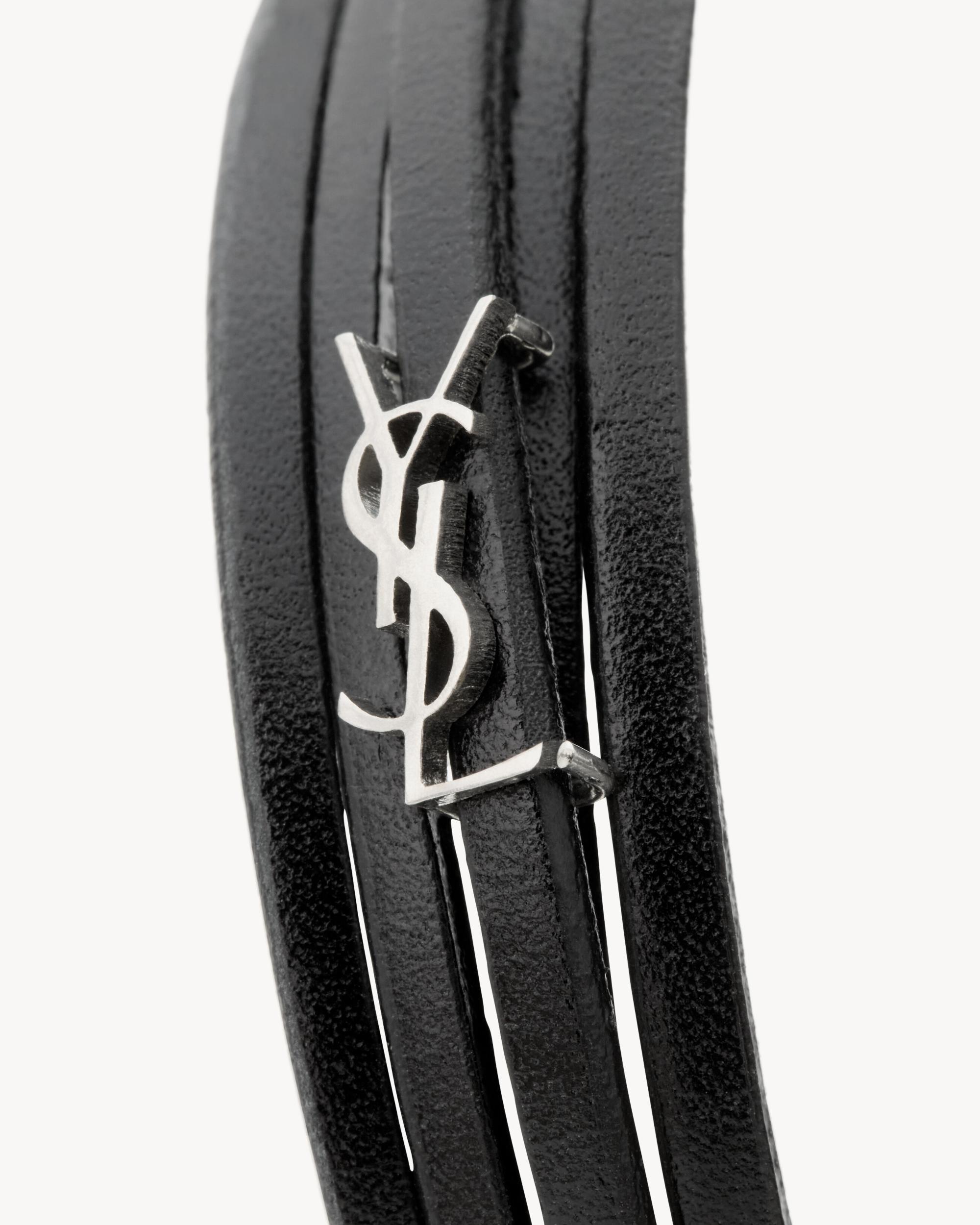 CASSANDRE multi-strand bracelet in leather Product Image