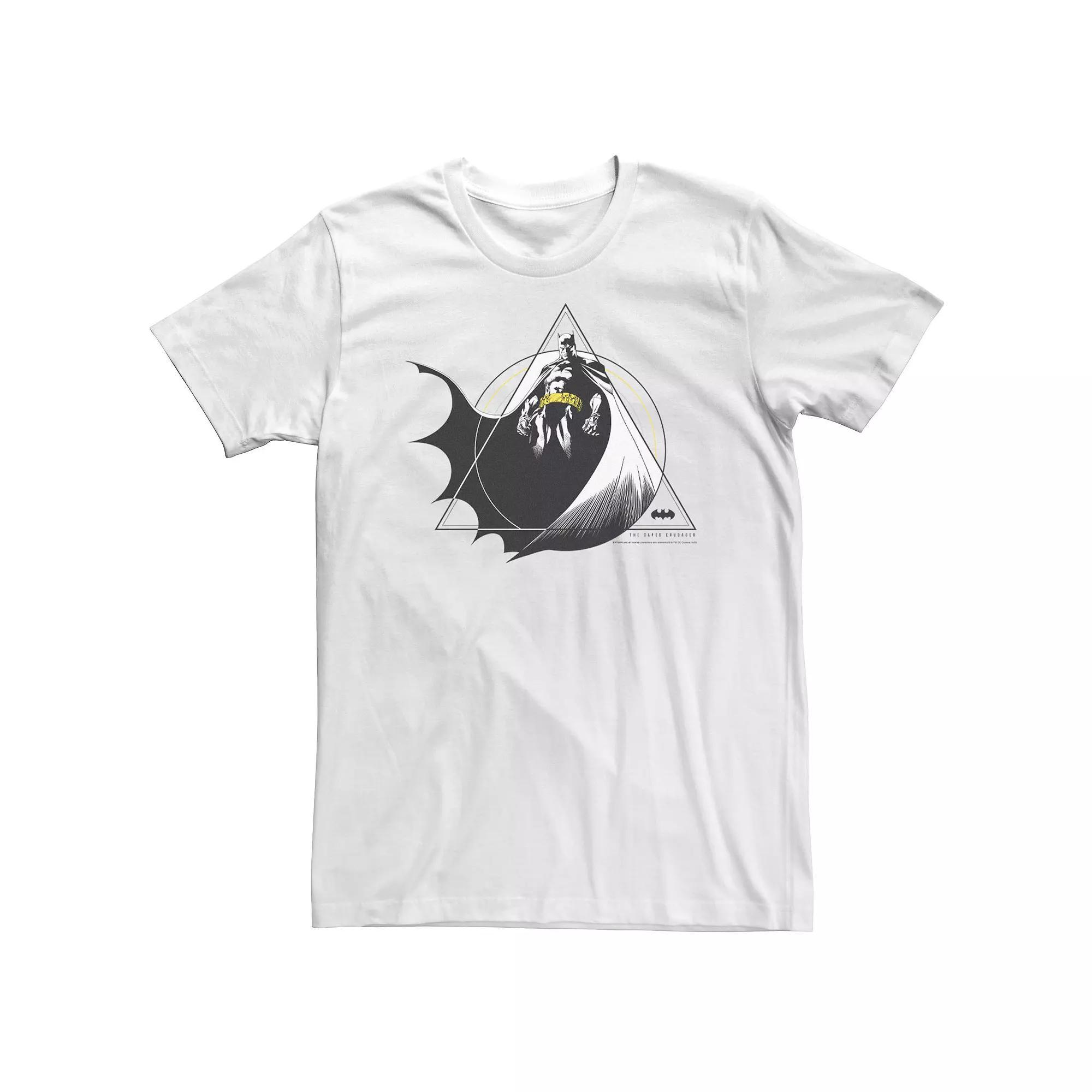 Big & Tall DC Comics Batman Geometric Poster Tee, Men's, Size: 5XL, White Product Image