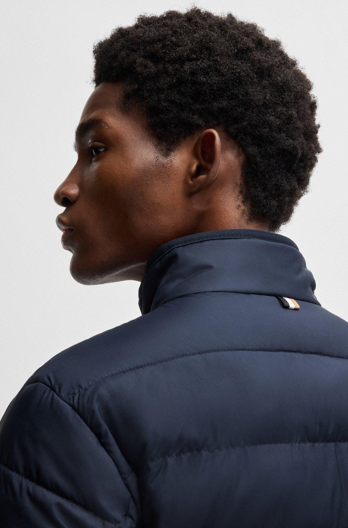 Water-repellent regular-fit jacket with logo detail Product Image