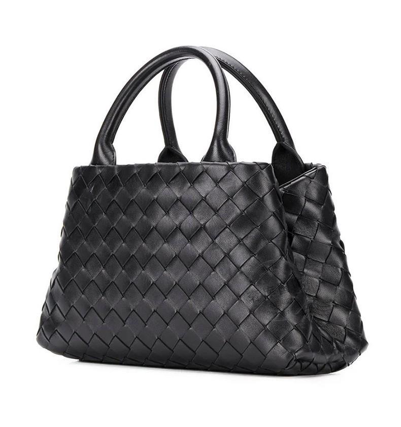 BOTTEGA VENETA Black Intrecciato Woven Shoulder Bag Product Image