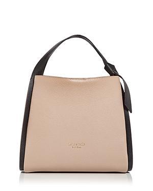 Womens Medium Knott Leather Crossbody Tote Product Image