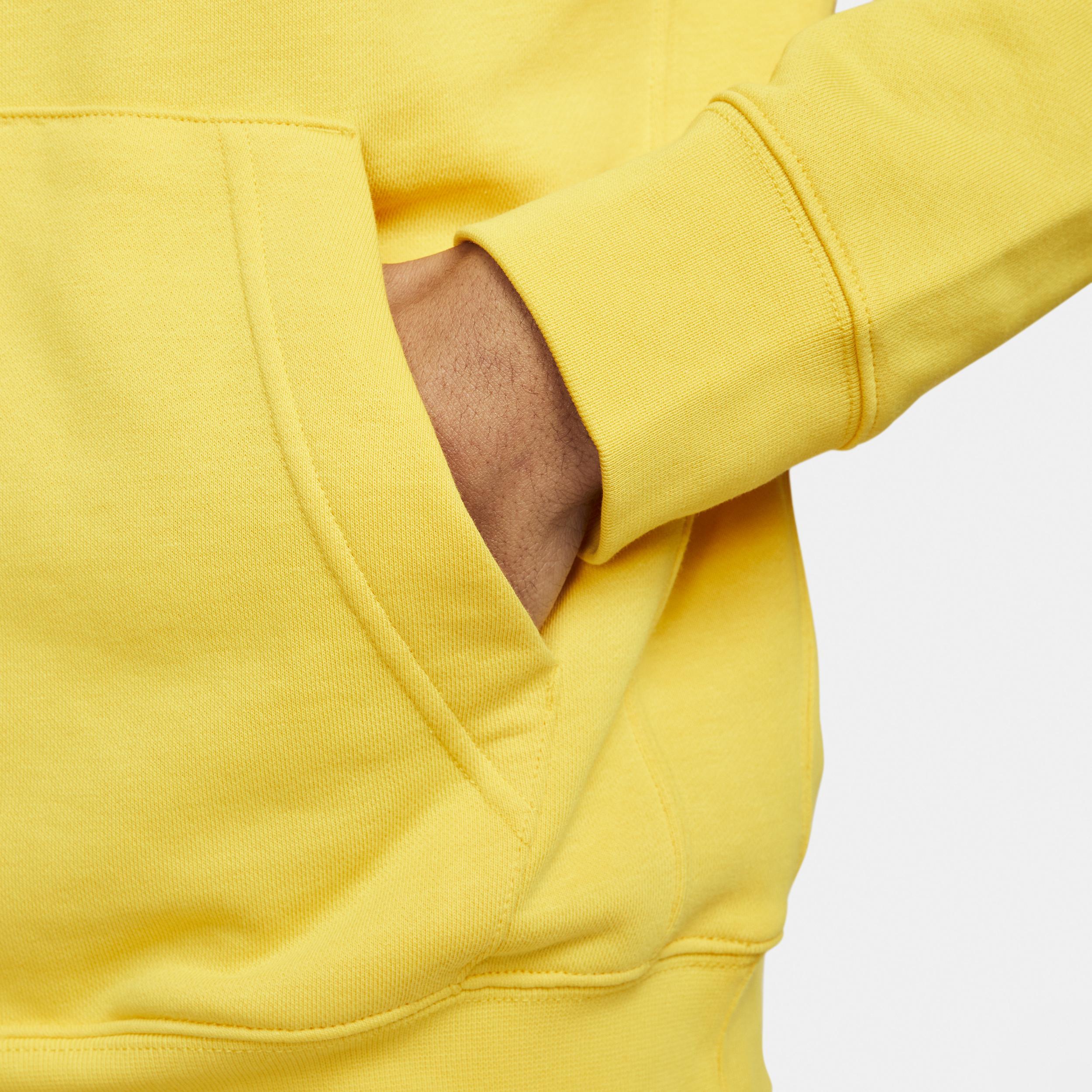 Mens Nike Yellow Barcelona Club Logo Pullover Hoodie Product Image