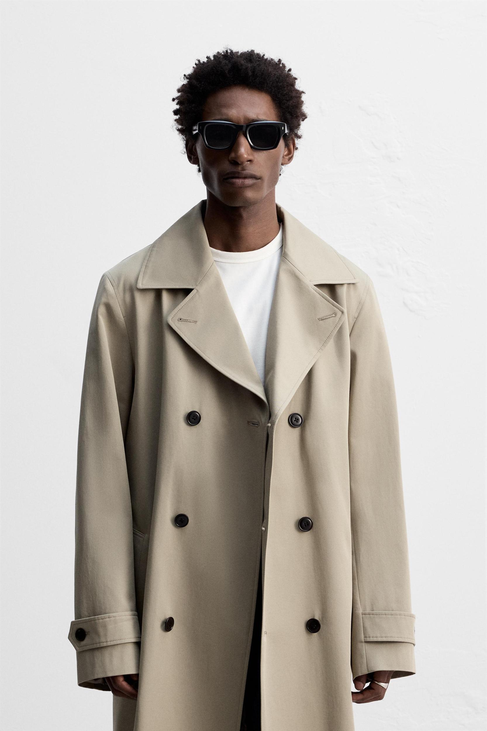 WATER REPELLENT LONG TRENCH COAT Product Image
