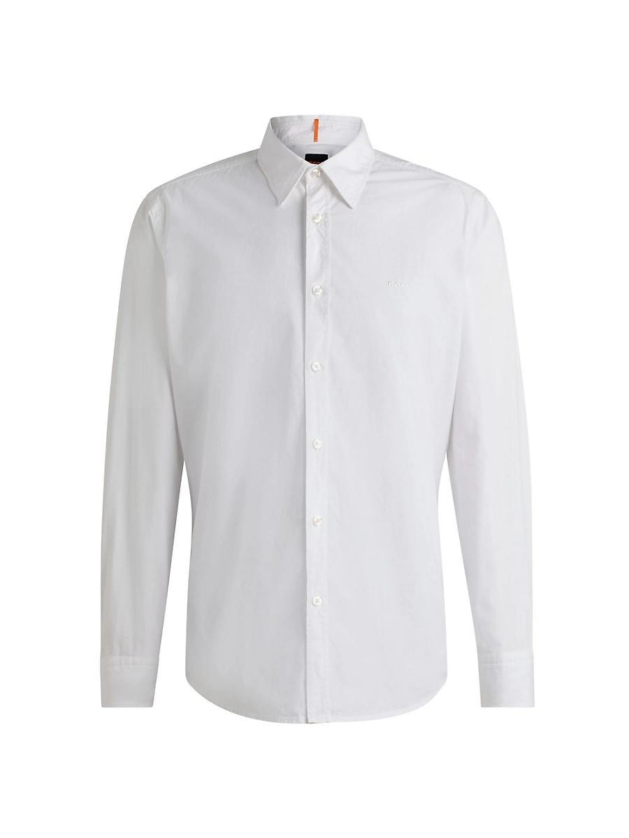 Mens Regular-Fit Shirt in Cotton Poplin Product Image