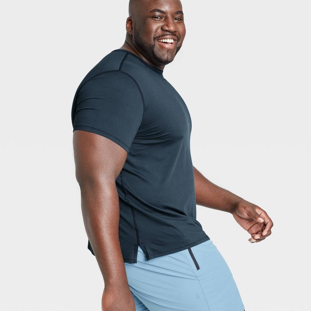 Mens Short Sleeve Performance T-Shirt - All In Motion Navy XXL Product Image