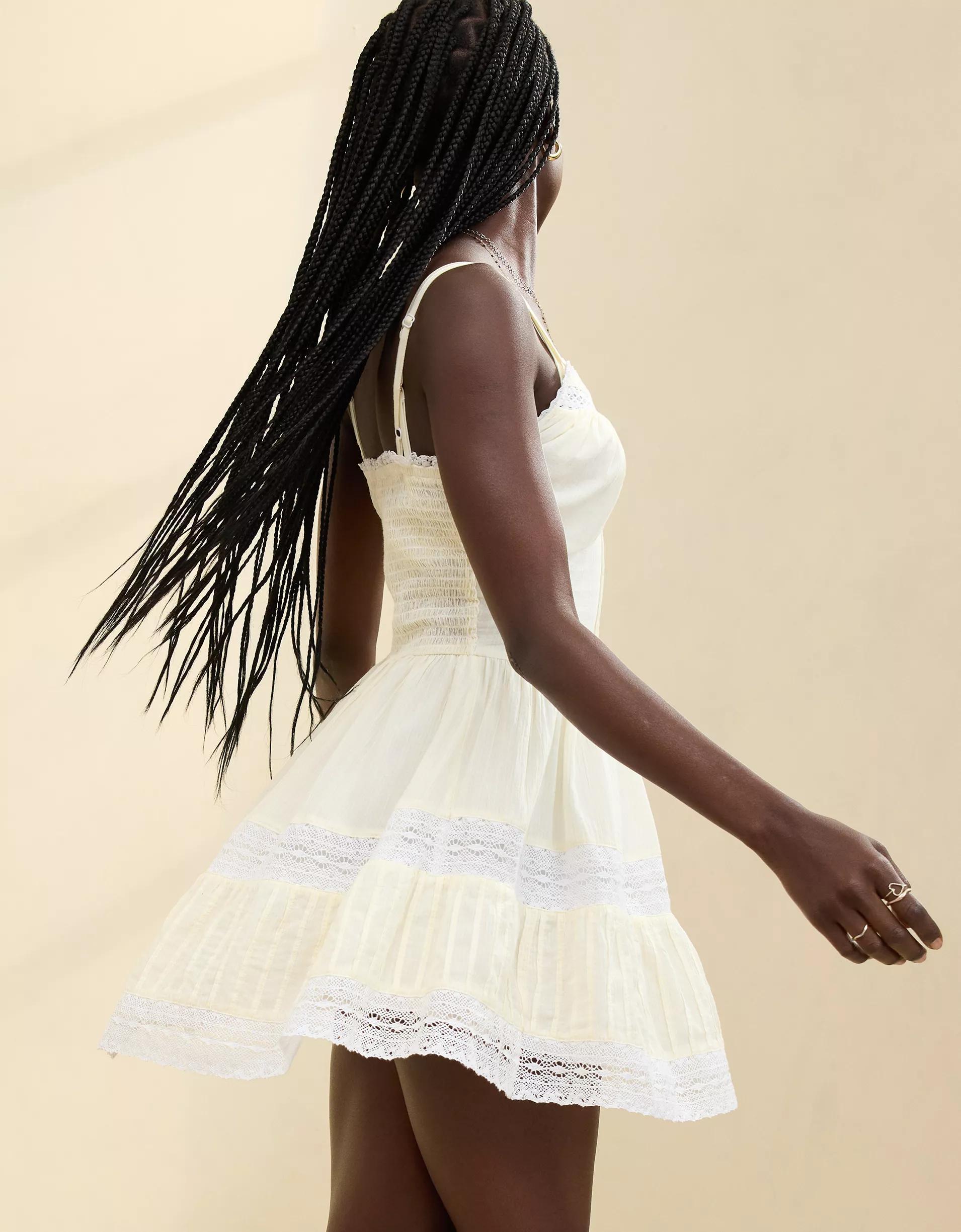 Aerie Button Up Mini Dress Product Image