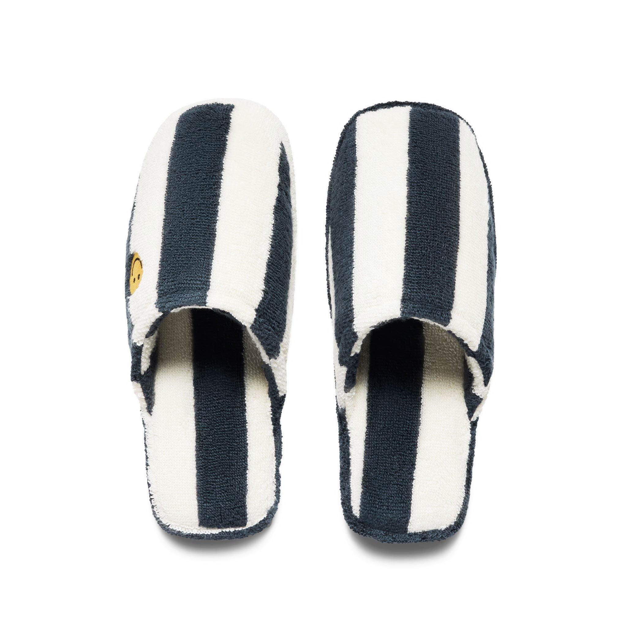 The Terry Slippers - Cream/Navy Female Product Image