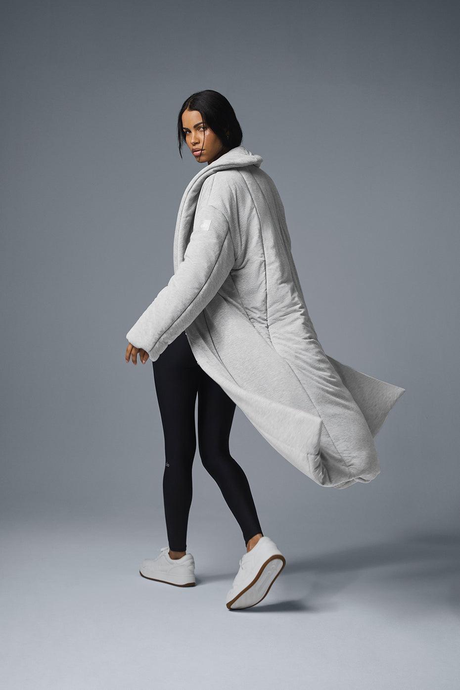Quilted Perfection Puffer - Athletic Heather Grey Product Image