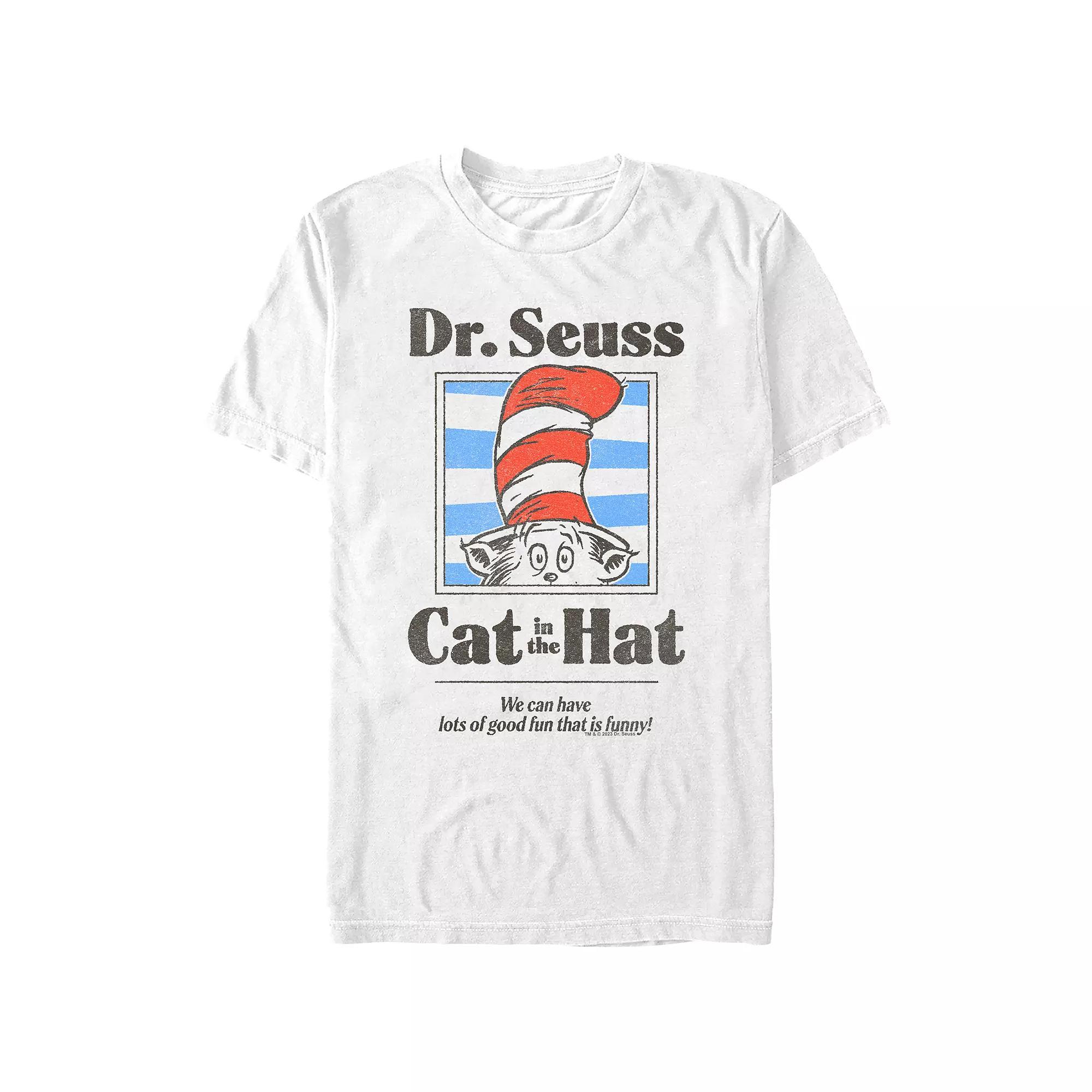Men's Dr. Seuss The Cat In The Hat That Is Funny Graphic Tee, Size: XXL, White Product Image