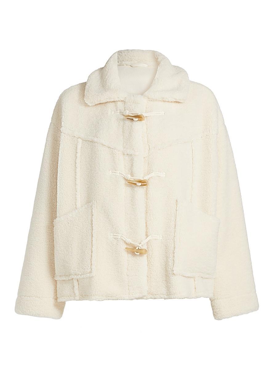 Womens Lianna Toggle Sherpa Jacket Product Image