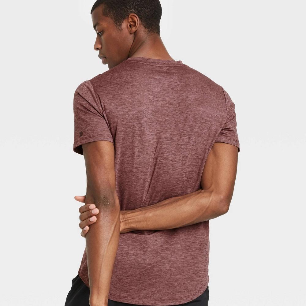 Mens Short Sleeve Soft Stretch T-Shirt - All In Motion Black XL: Moisture Wicking, Quick Dry, UPF 50+ Product Image