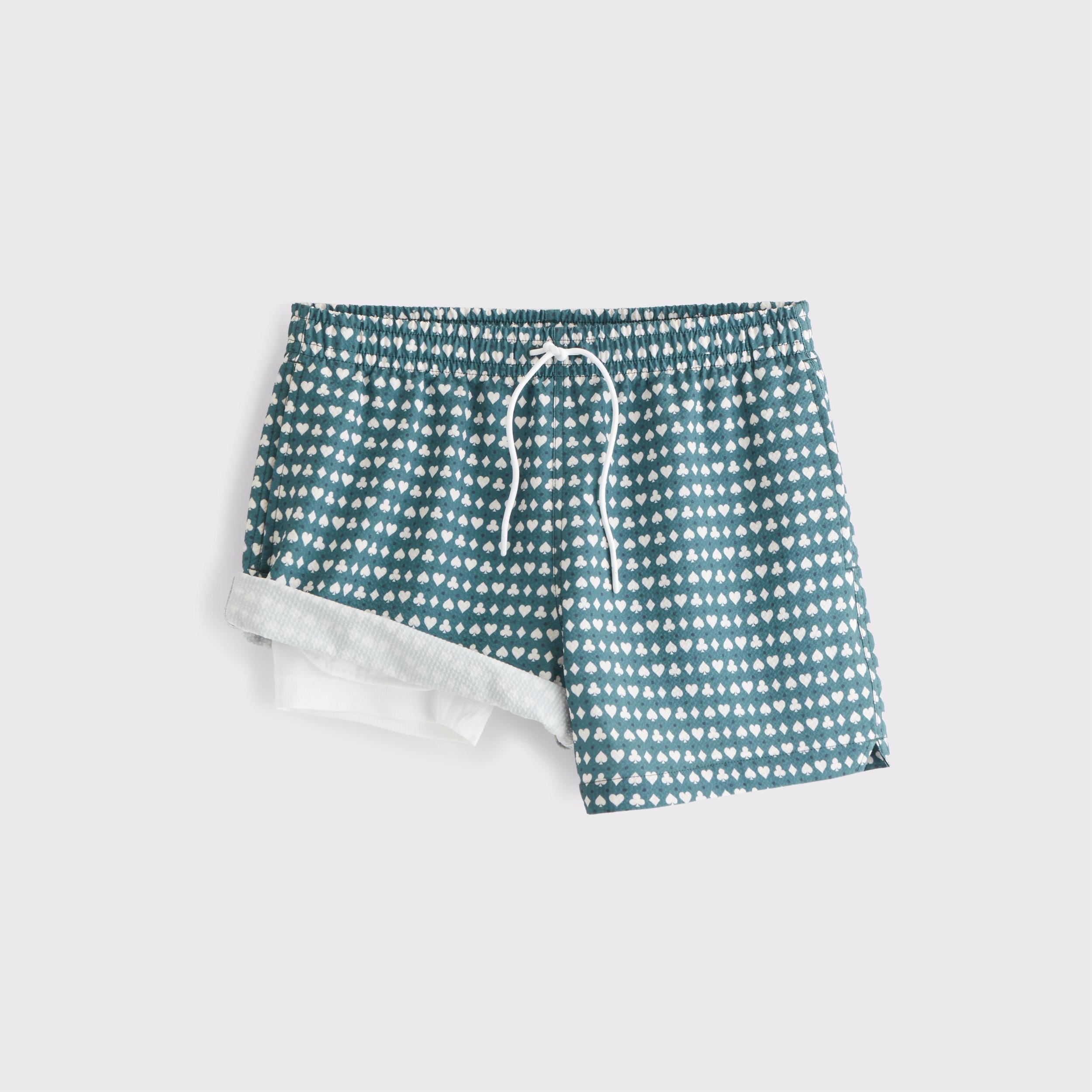 Pull-On Wide Seersucker Swim Trunk Product Image