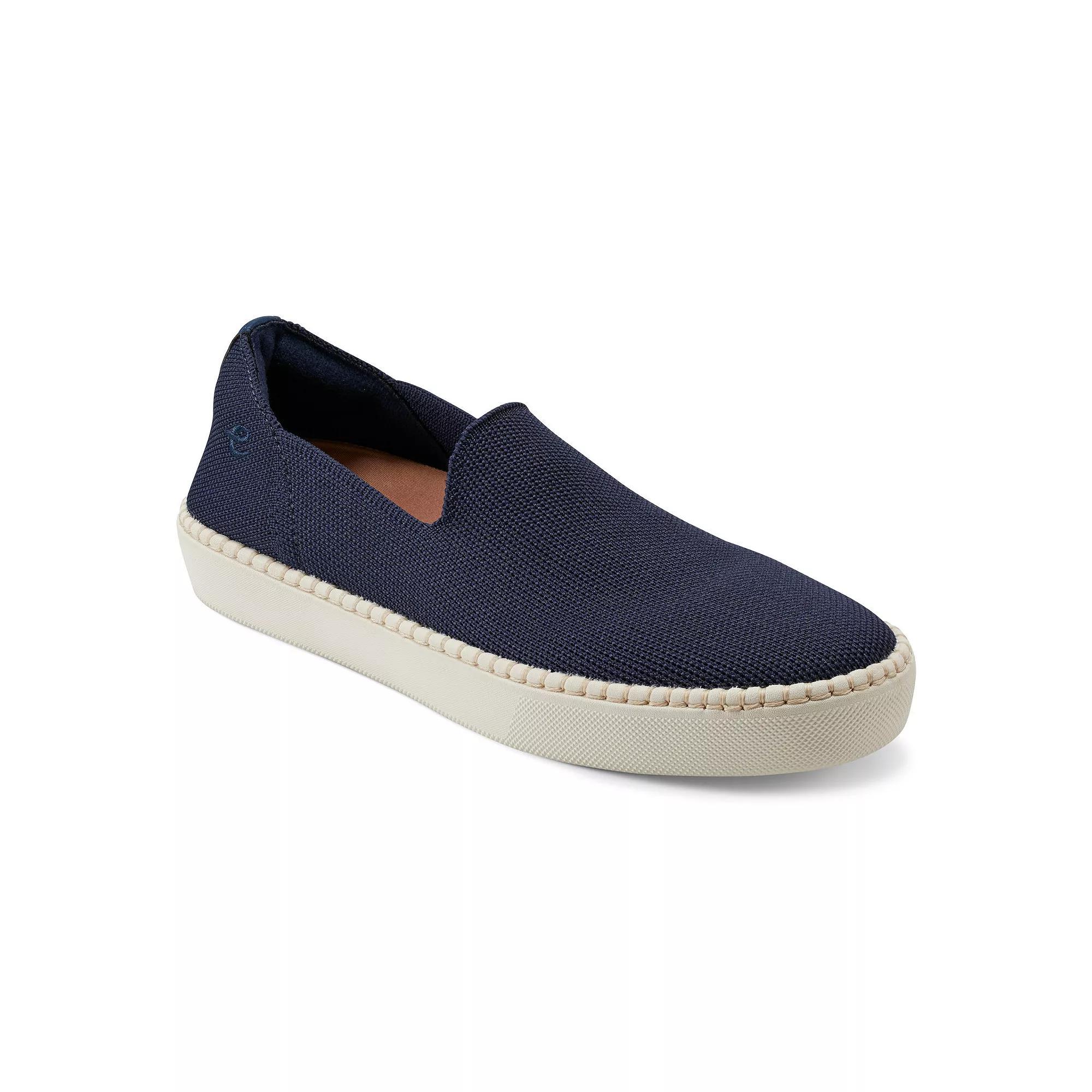 Easy Spirit Presley Womens Woven Slip-On Flats Blue Product Image
