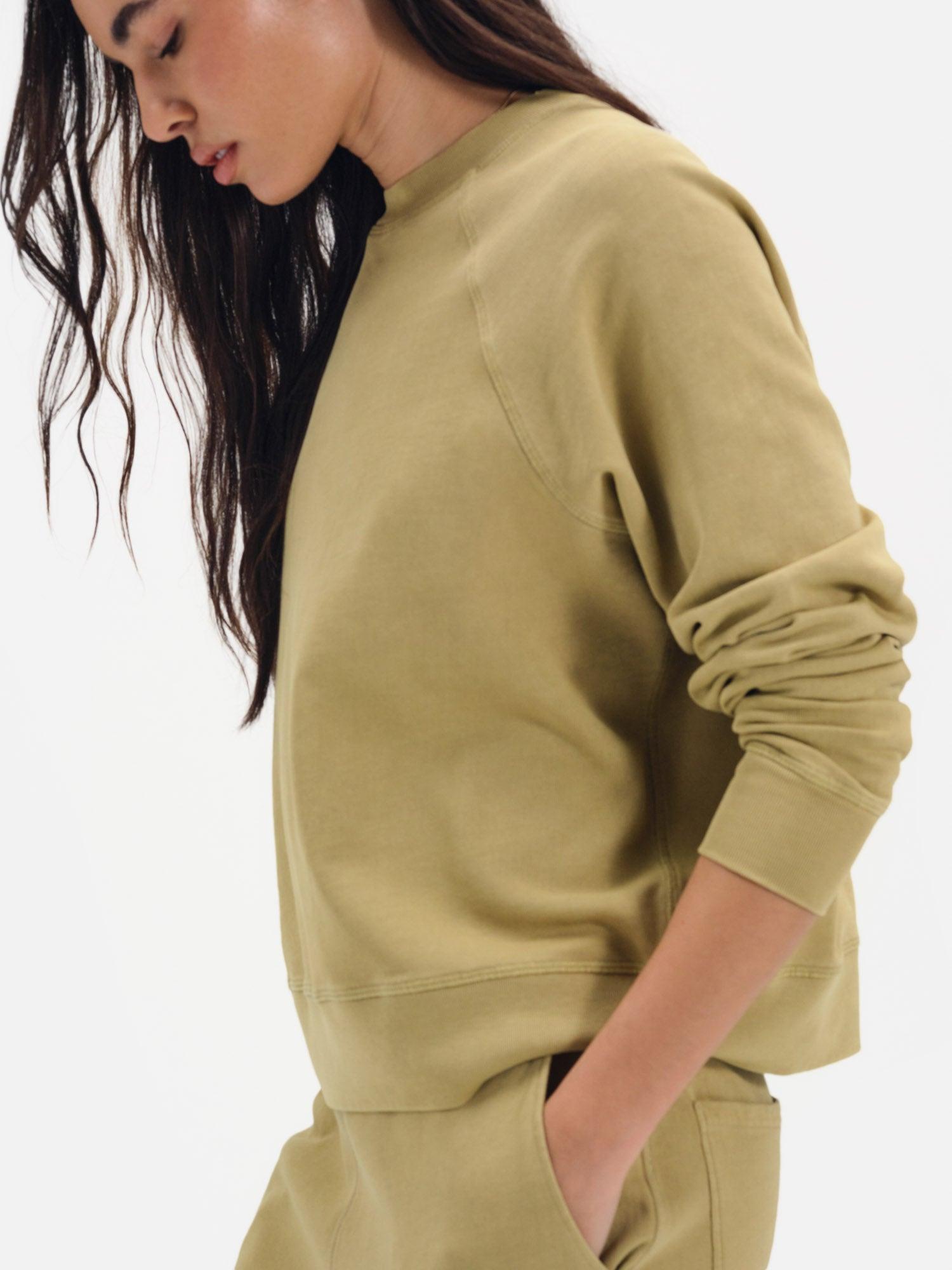 Organic Lightweight Terry Raglan Sweatshirt Female Product Image