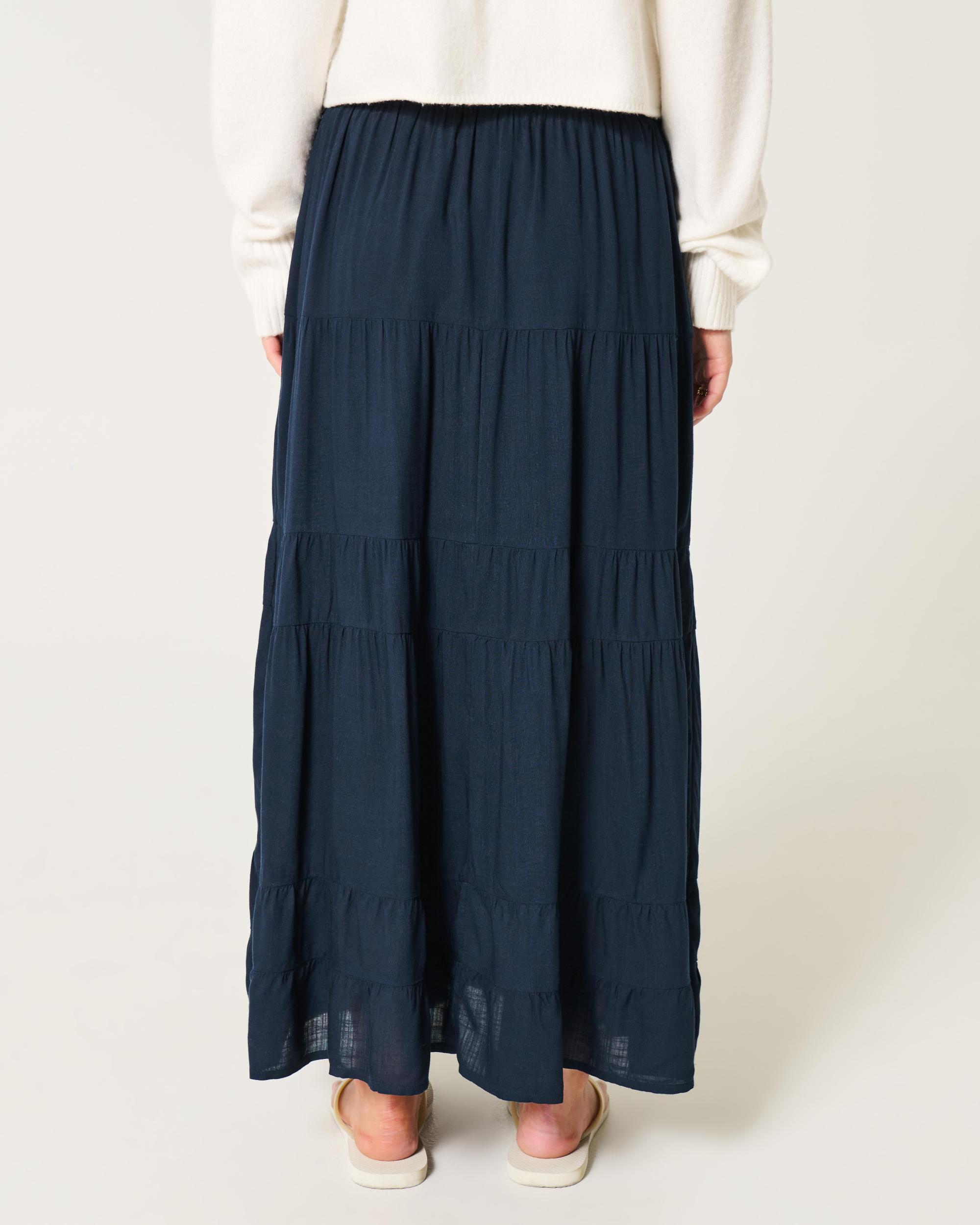 Tiered Maxi Skirt Product Image