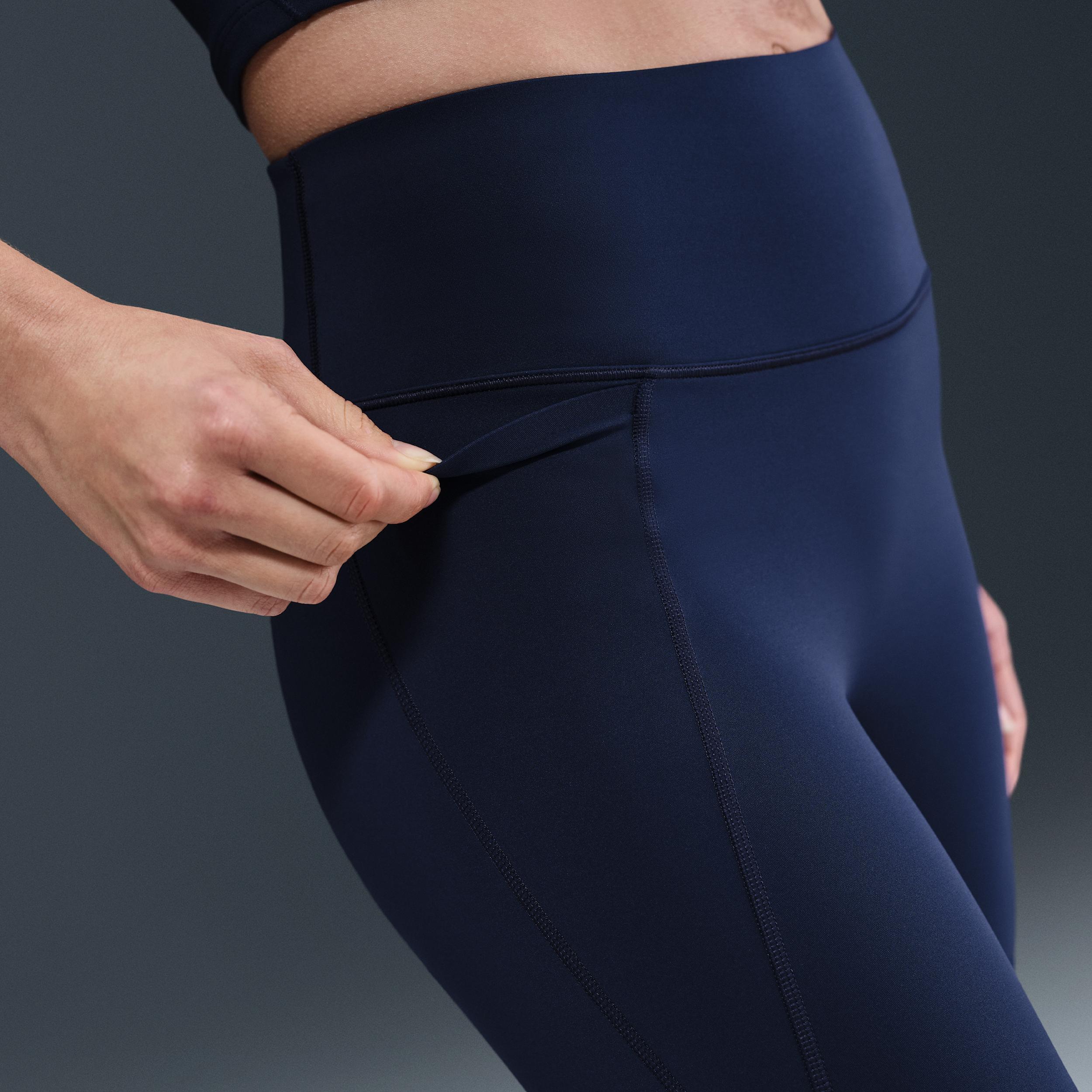 Nike Women's Universa High-Waisted 7/8 Leggings with No Front Seam Product Image