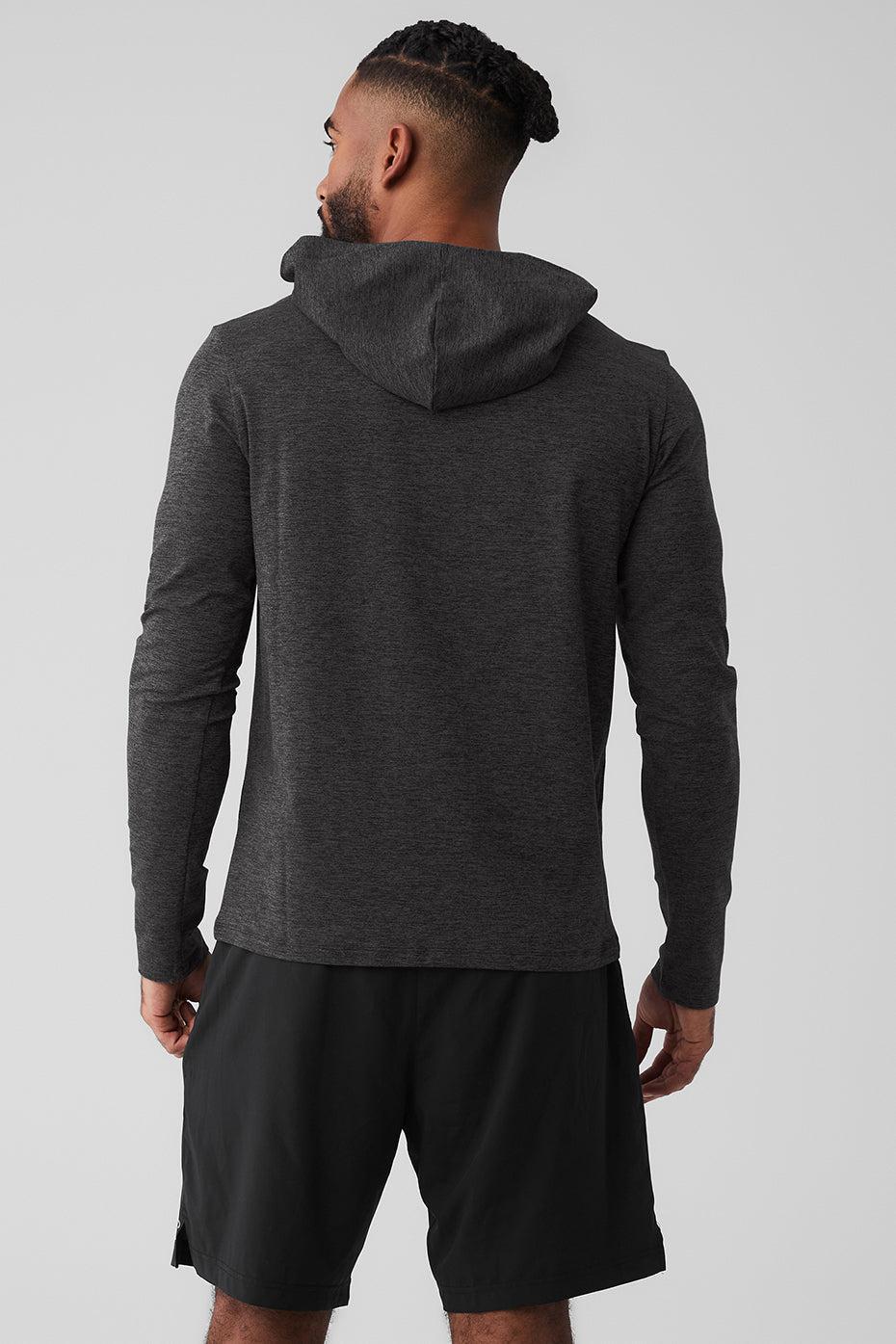 Conquer Reform Long Sleeve With Hood - Dark Heather Grey Product Image