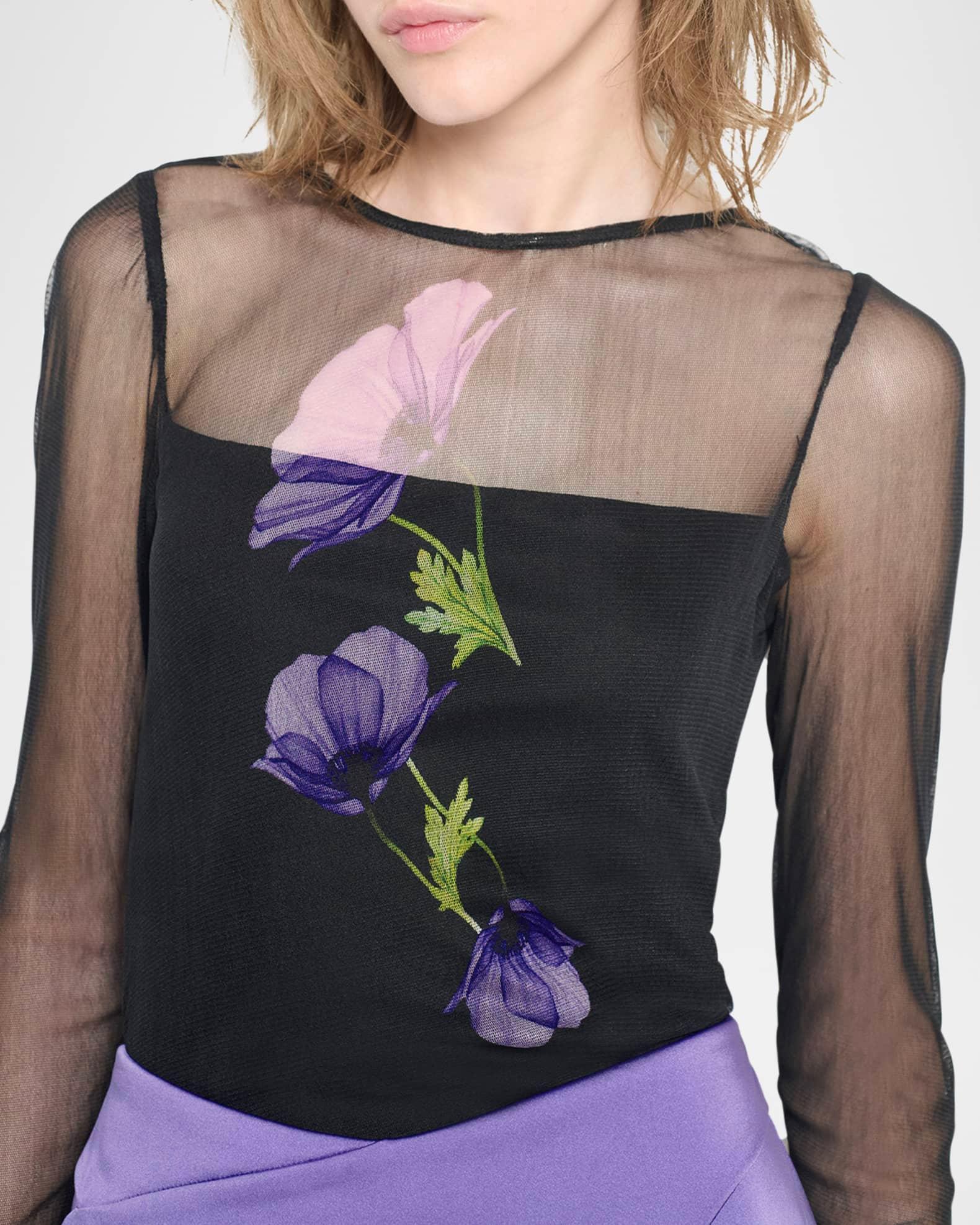 Christa Floral Long-Sleeve Top Product Image