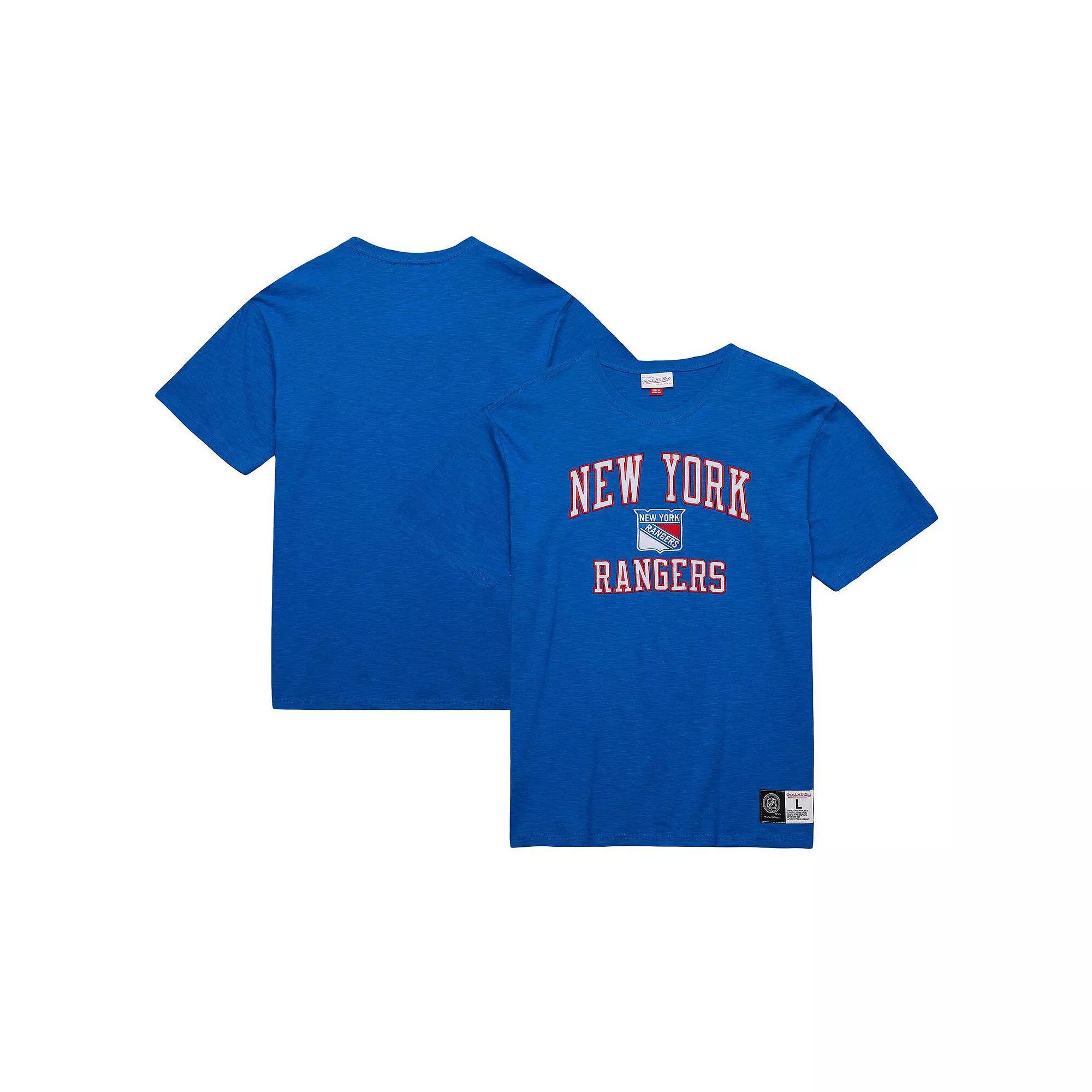 Men's Mitchell & Ness Blue New York Rangers Legendary Slub T-Shirt, Size: XL, Ran Blue Product Image