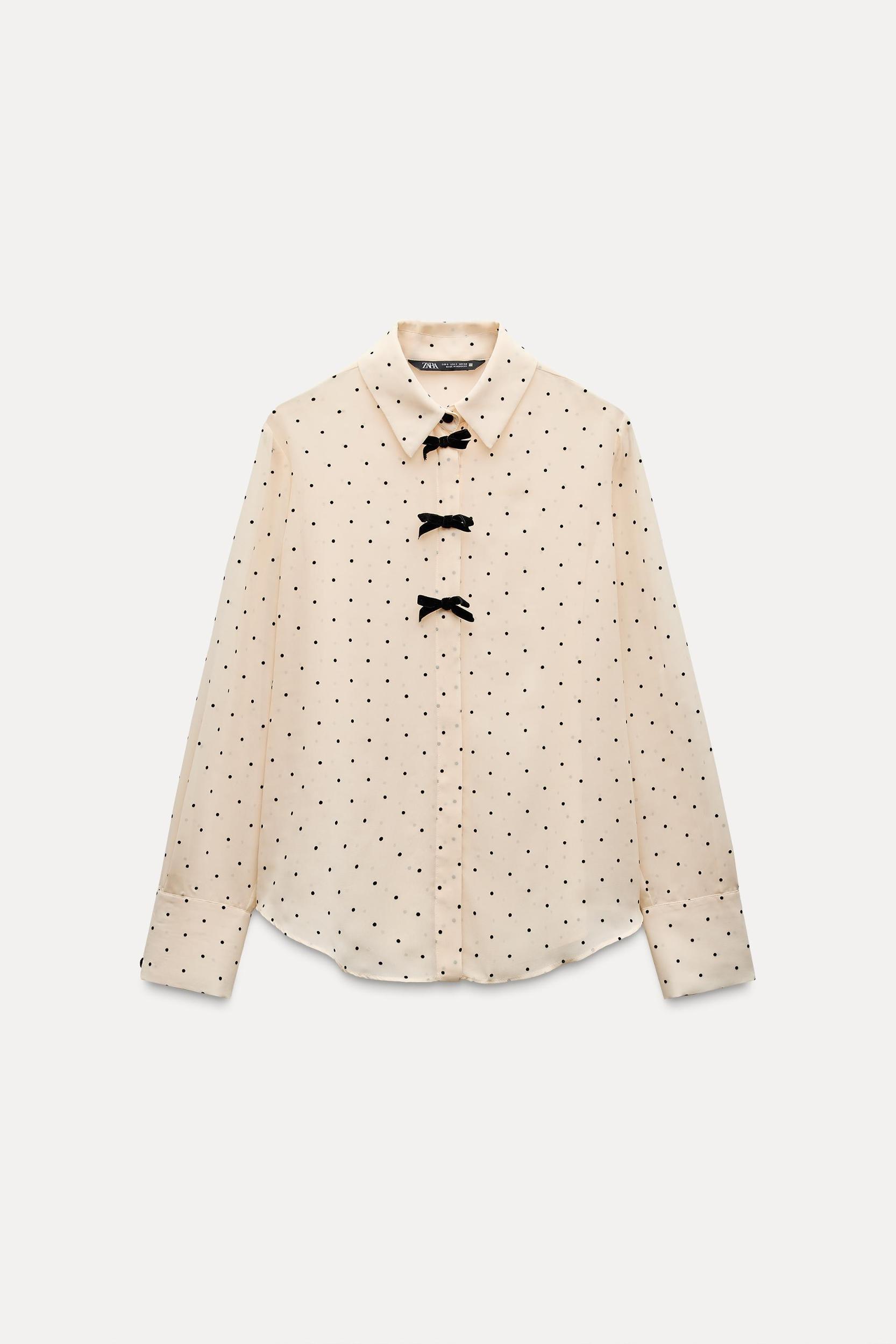 POLKA DOT BOWS SHIRT Product Image