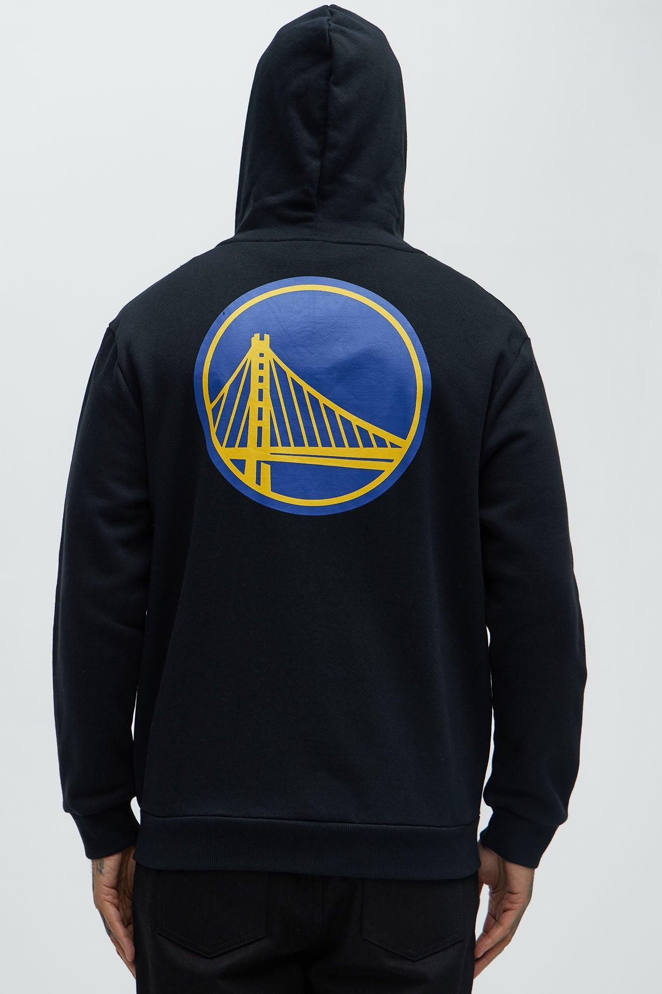 Warriors Bold Zip Up Hoodie - Black Product Image