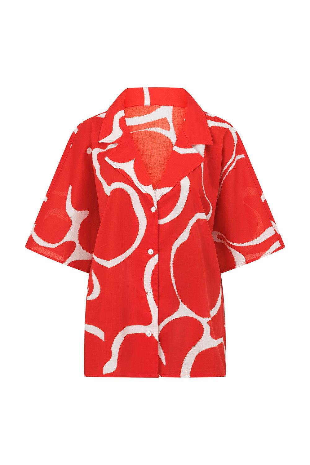 Seona Shorts - Evoke Red Product Image