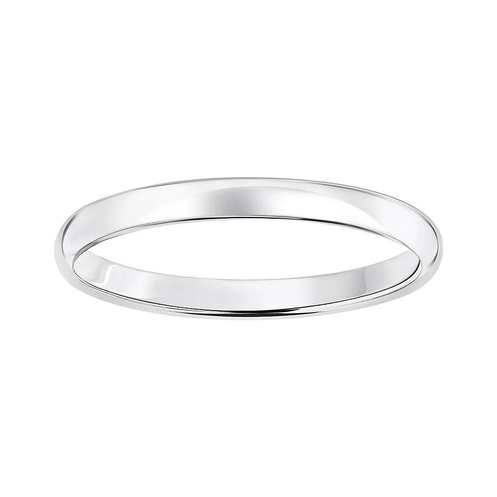 10k Gold 2 mm Polished Dome Wedding Band, Women's, Size: 6, Pink Product Image