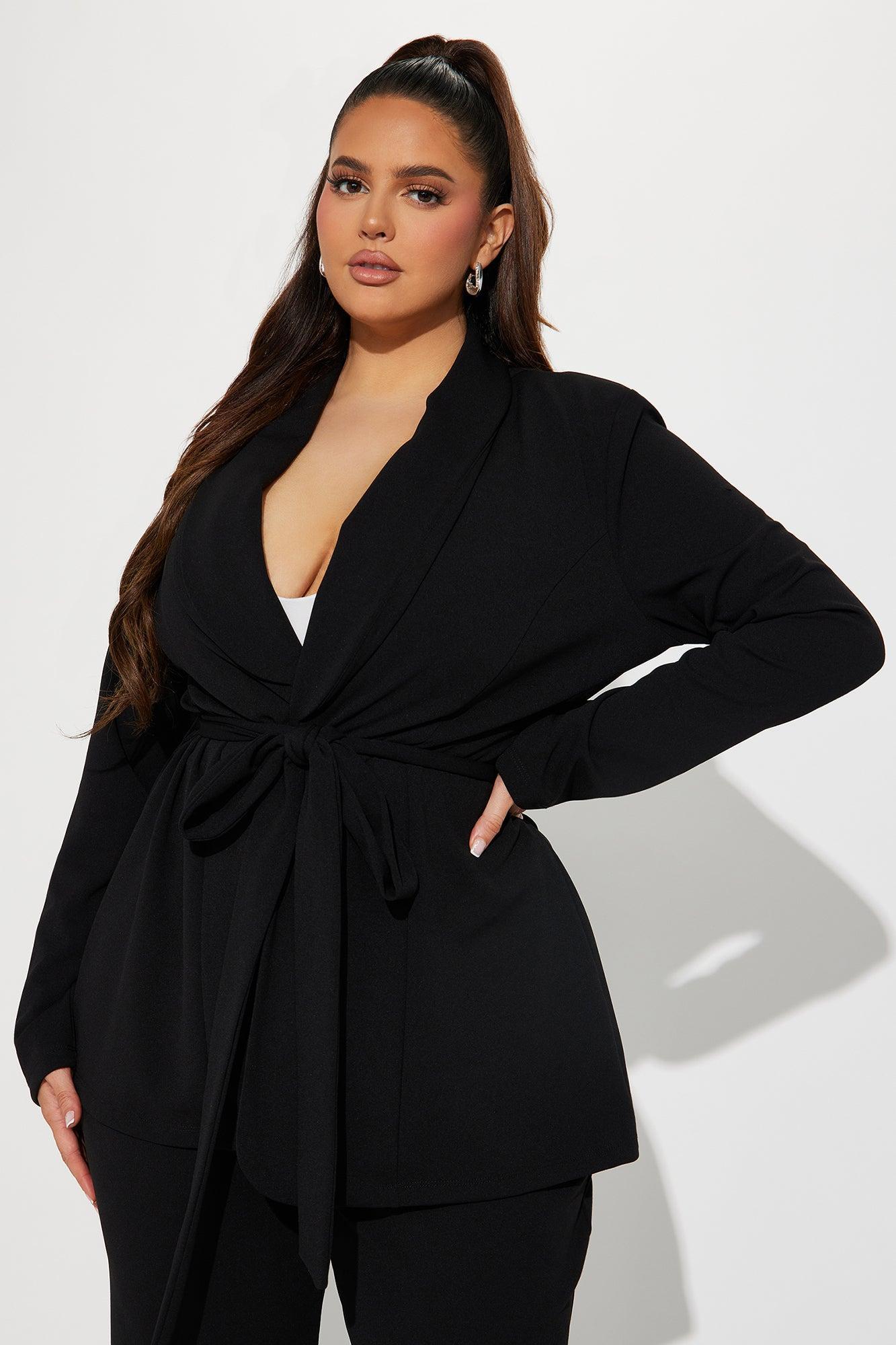 CEO Vibes Blazer Set - Black Product Image