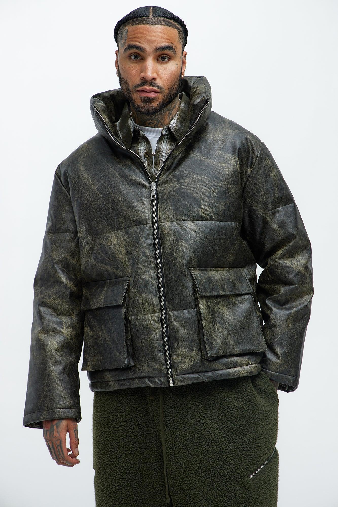Cyclone Puffer Jacket - Olive Product Image