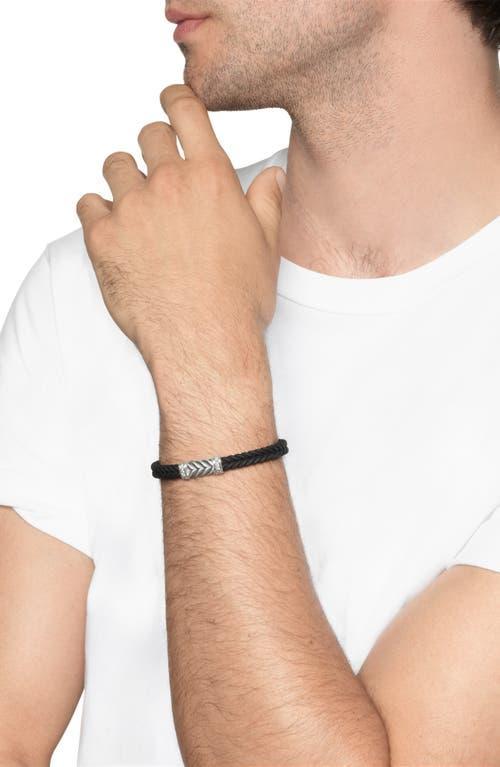 Mens Chevron Bracelet in Rubber Product Image