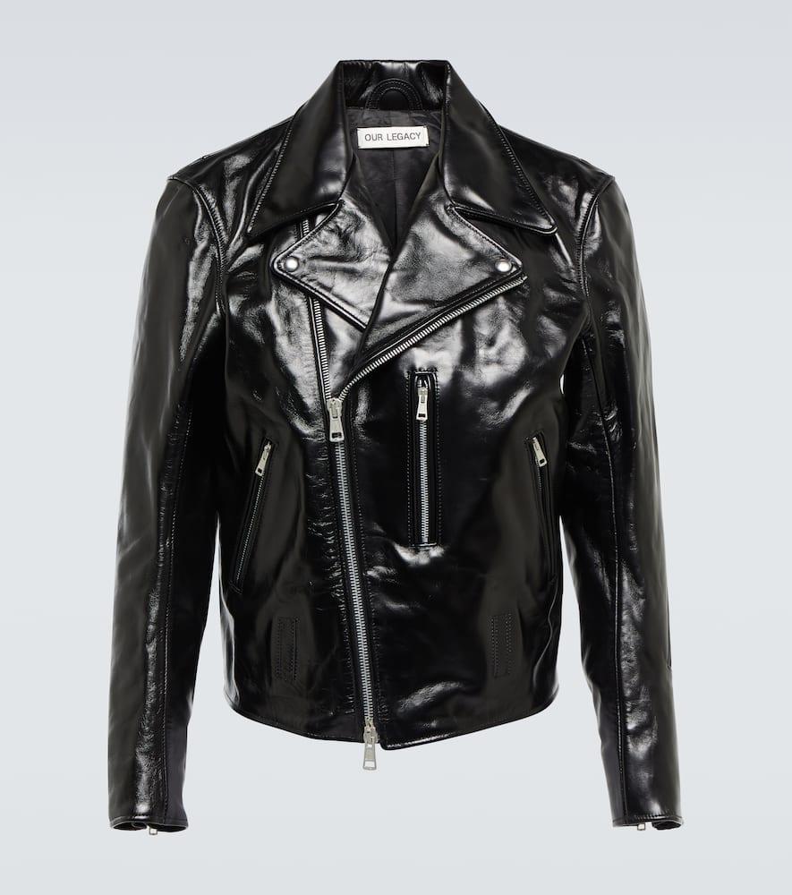 OUR LEGACY Black Hellraiser Leather Jacket Product Image
