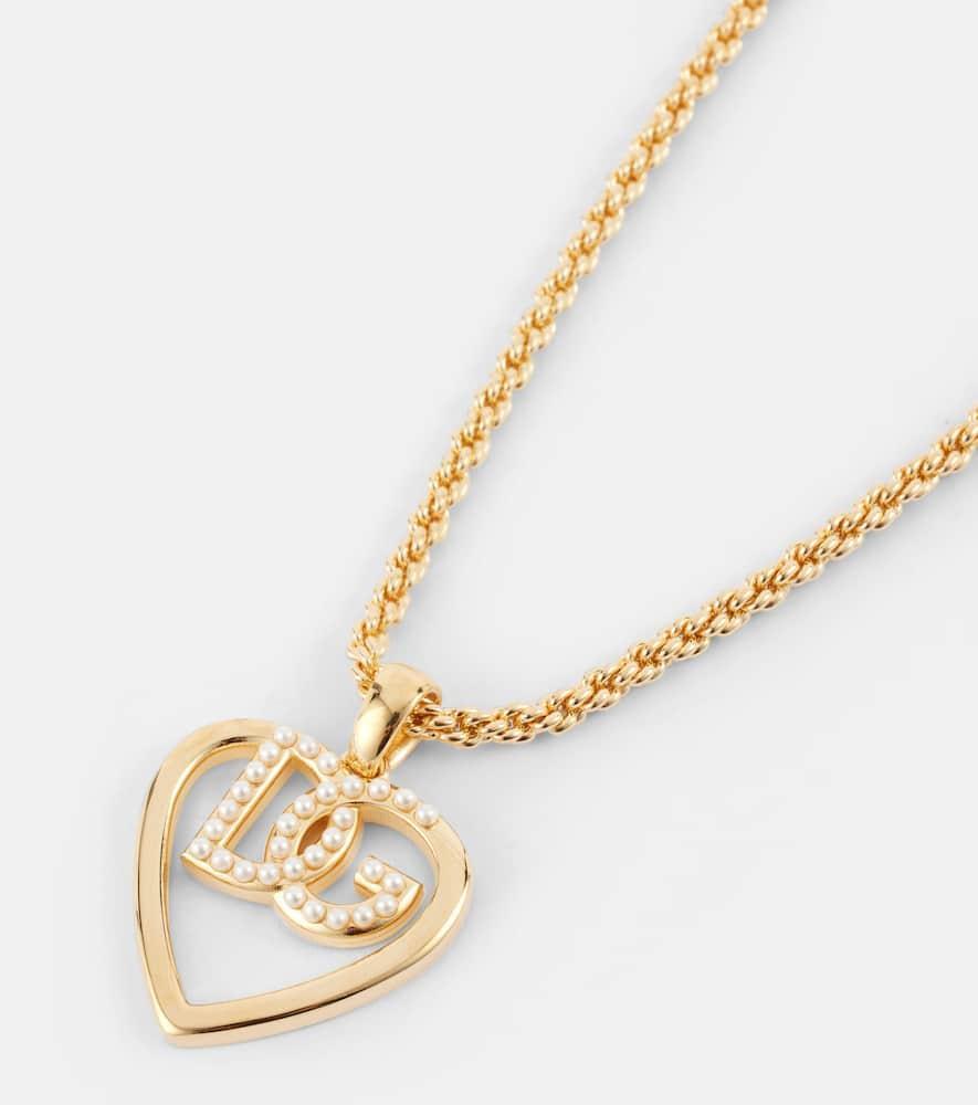 DOLCE & GABBANA Dg Embellished Gold-plated Necklace Product Image