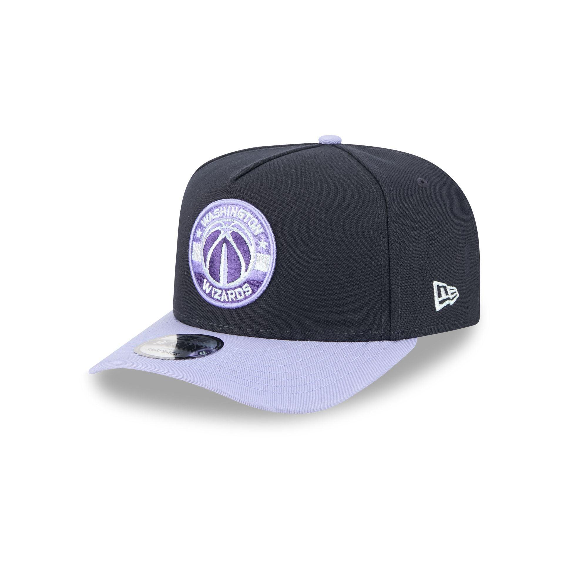 Washington Wizards Navy Lavender 9FIFTY A-Frame Snapback Hat Male Product Image