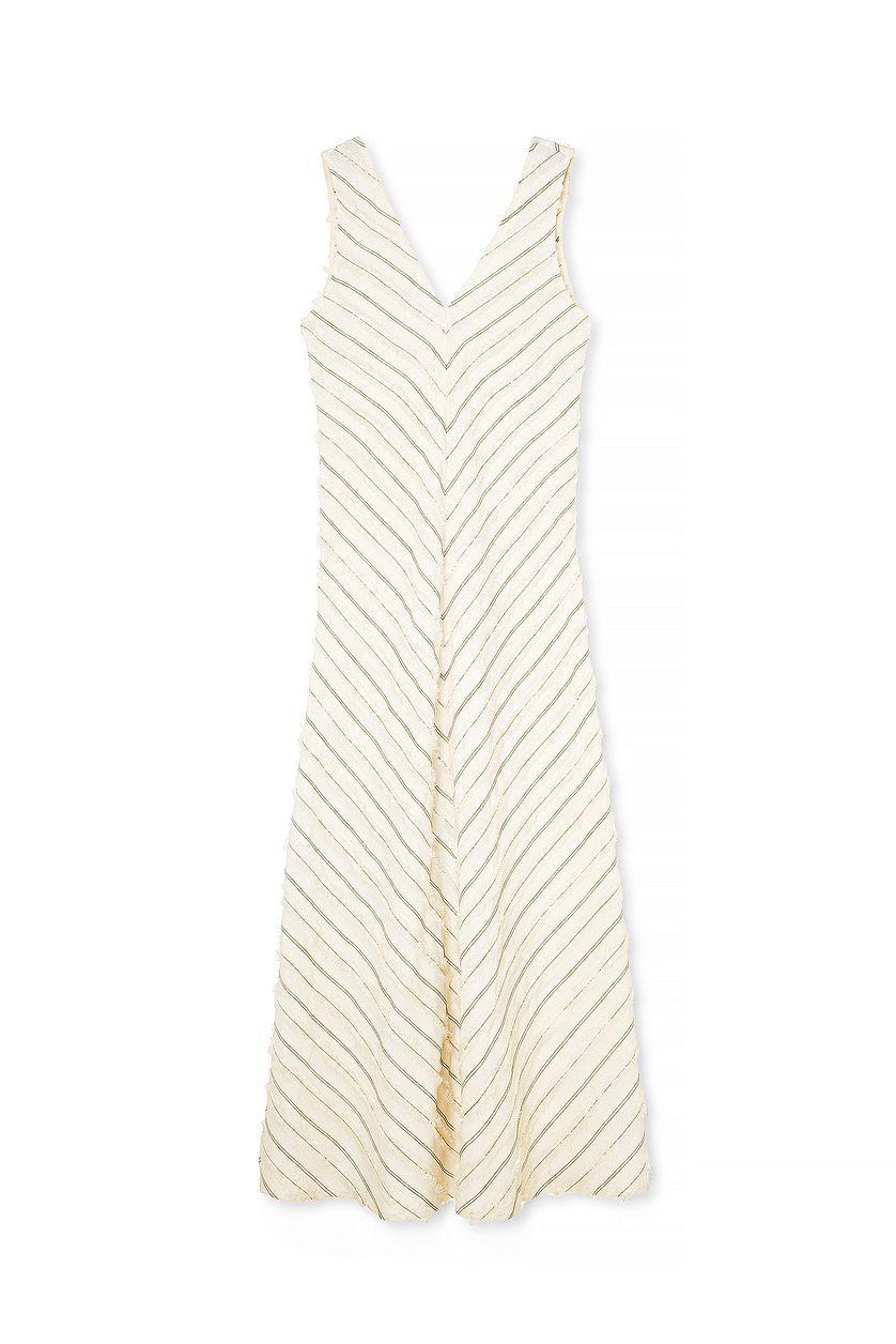 Fringed Sleeveless Maxi Dress Product Image