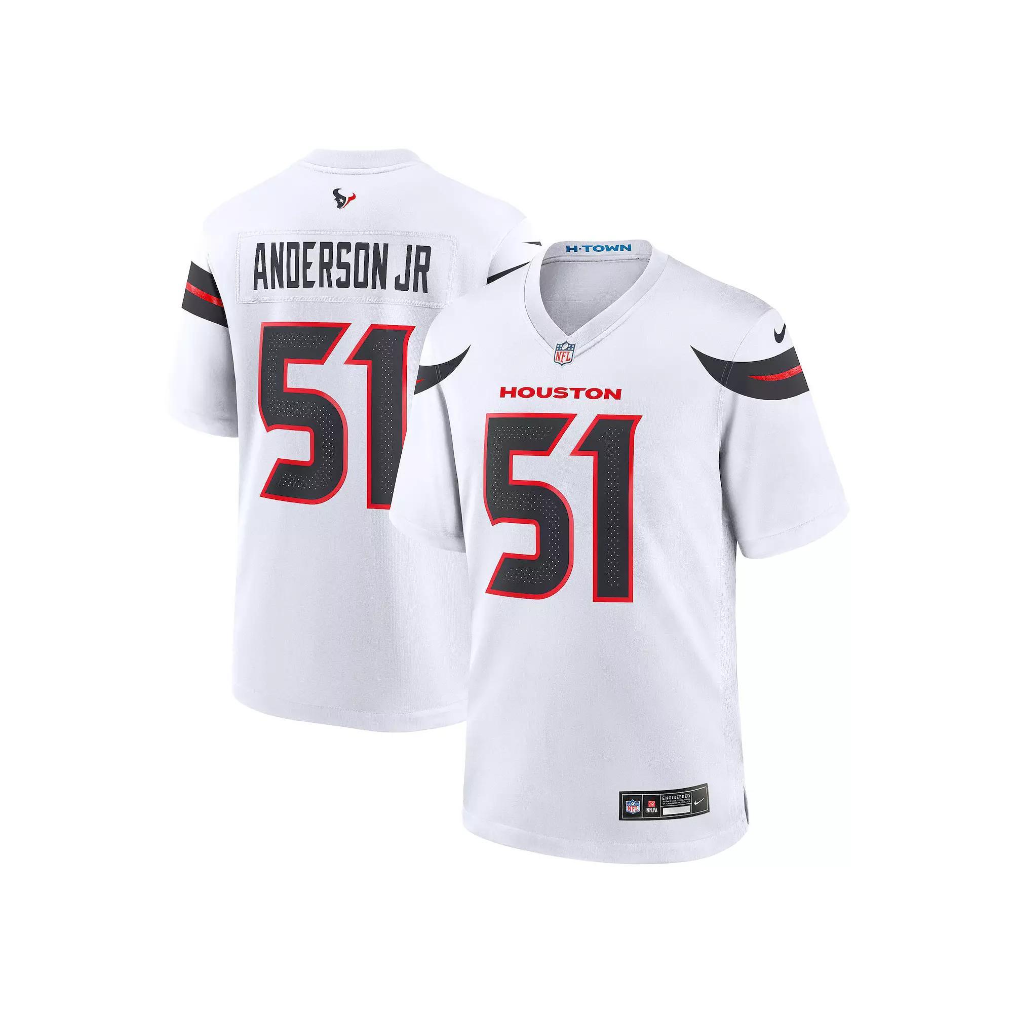 Men's Nike Will Anderson Jr. White Houston Texans Game Jersey, Size: XL Product Image