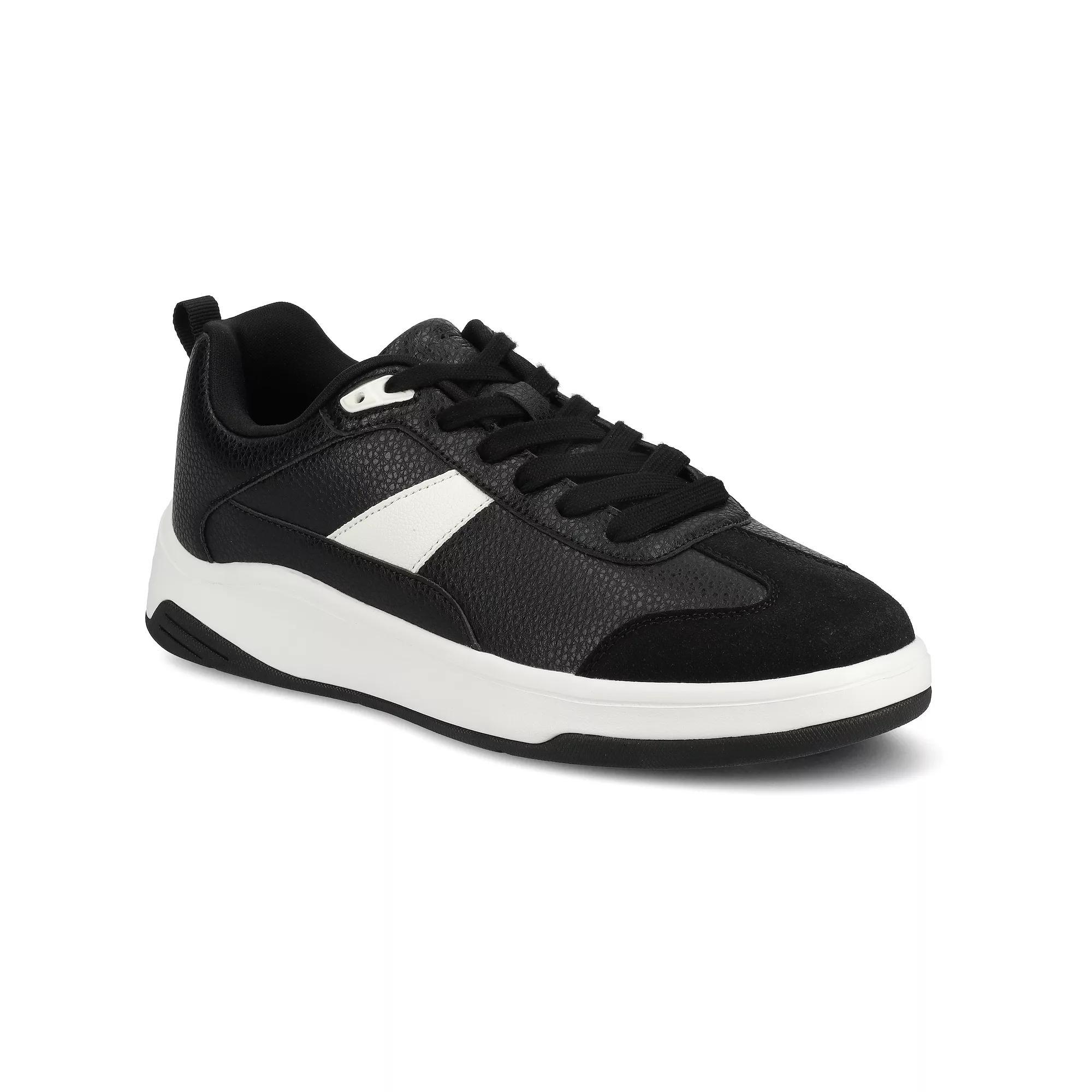 VANCE Raiden Comfort T-Toe Men's Low Top Flexible Sneakers, Size: 13, Black Product Image