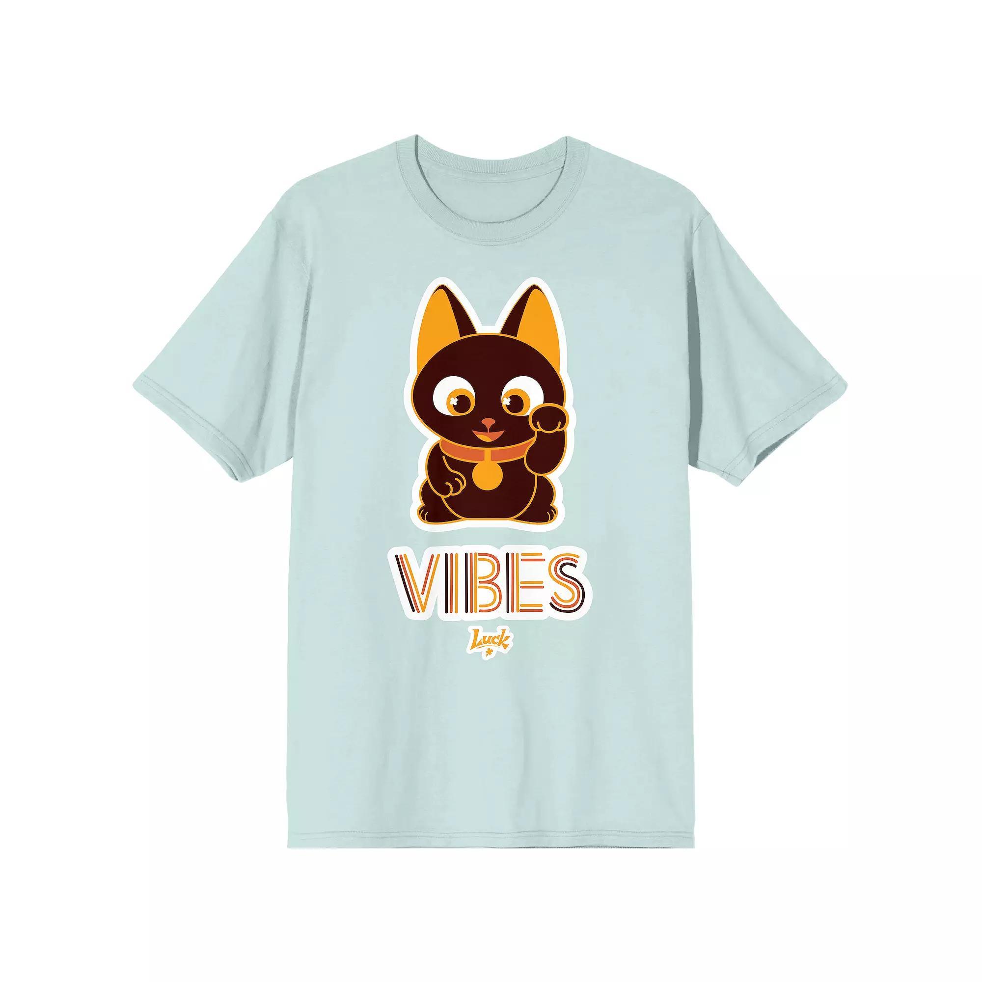 Men's Skydance Animations Luck Movie Bob with Vibes Art Tee, Size: Medium, Blue Product Image